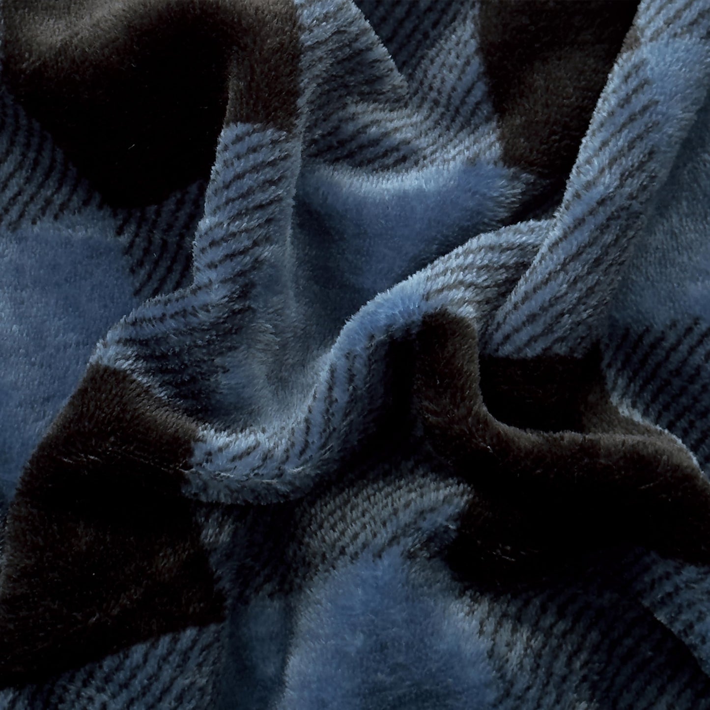 Elegant Comfort Luxuriously Soft 4-Piece Velvet Plush Flannel Sheet Set - Premium Quality - Cozy Warm, Anti-Static, Non Pilling Fuzzy Velvet Flannel Fleece Deep Pocket Sheet Set - Queen, Buffalo Blue