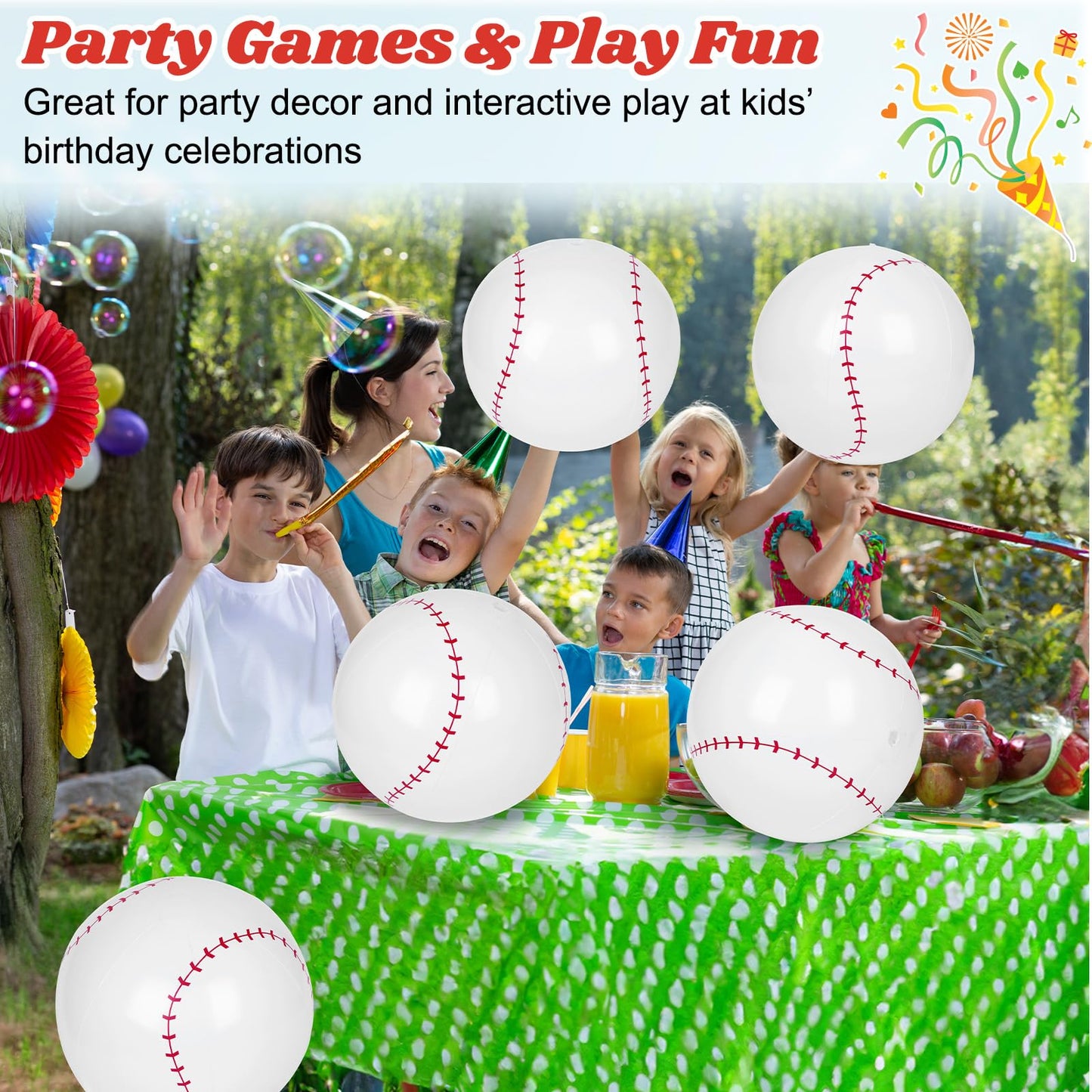 Mototo 40 PCS Beach Balls (Baseball)