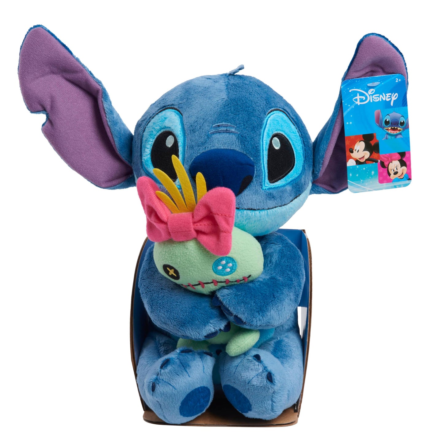 Disney Classics Lil Friends Stitch and Scrump Plush Stuffed Animal, Officially Licensed Kids Toys for Ages 2 Up, Gifts and Presents