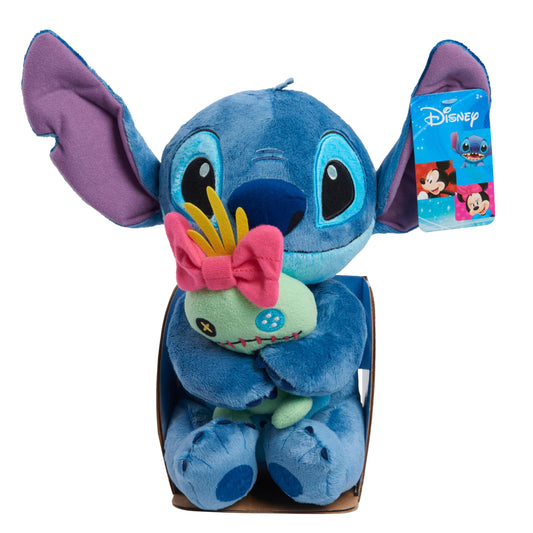 Disney Classics Lil Friends Stitch and Scrump Plush Stuffed Animal, Officially Licensed Kids Toys for Ages 2 Up, Gifts and Presents