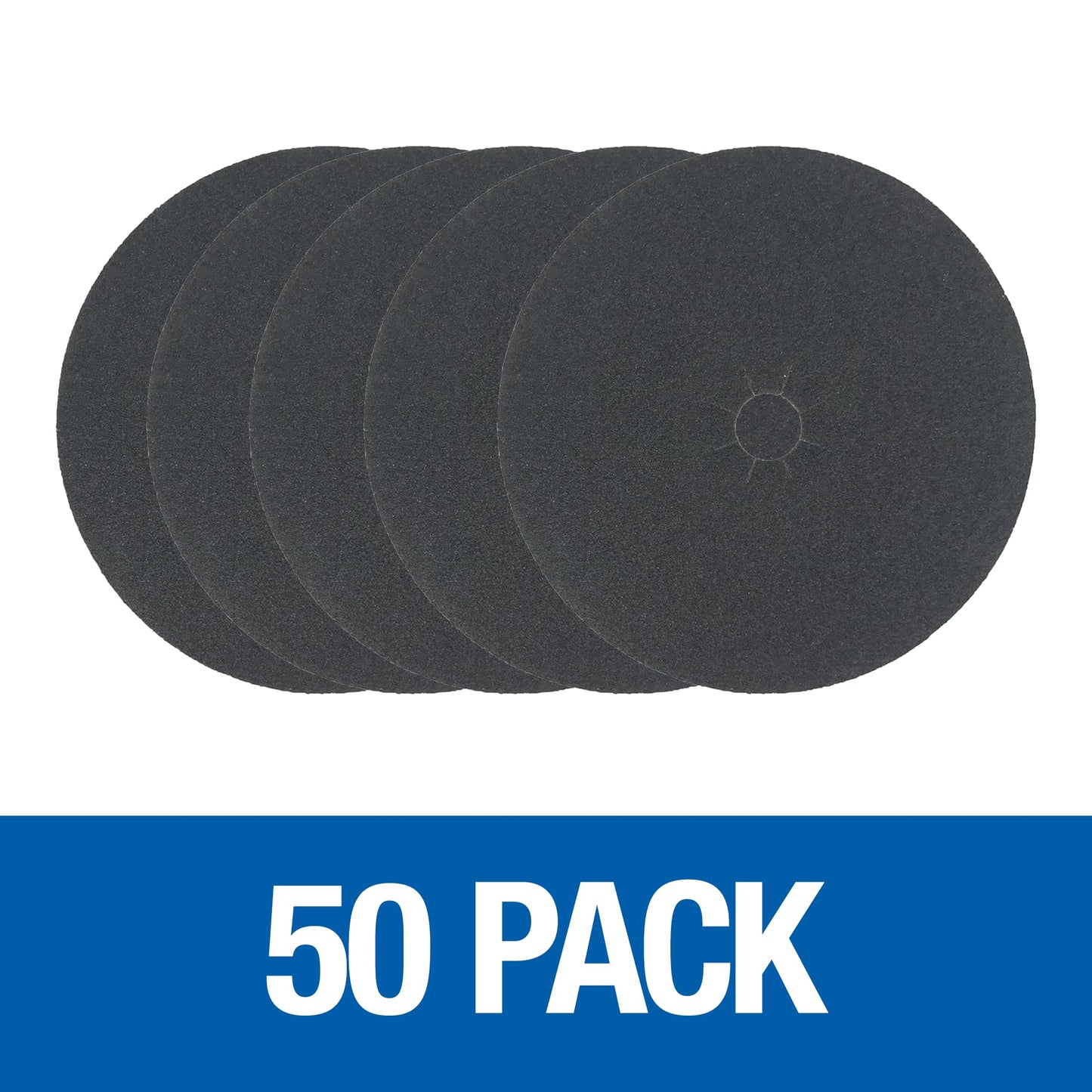 Mercer Industries 408016 Silicon Carbide Cloth Floor Sanding Edger Discs, 7" x 7/8" Hole, Grit 16X (50 pack)