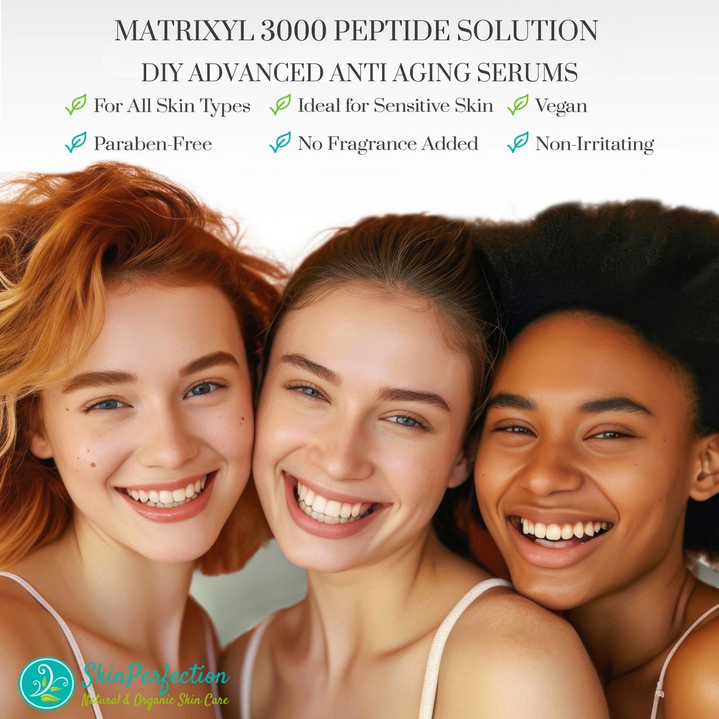 Skin Perfection Matrixyl 3000 Serum for Face Anti Aging - Face Serum for Women Anti Aging with Palmitoyl Tripeptide-1 Tetrapeptide 7 for Wrinkles & Fine Lines - Mix with Any Skincare Product - 0.5oz