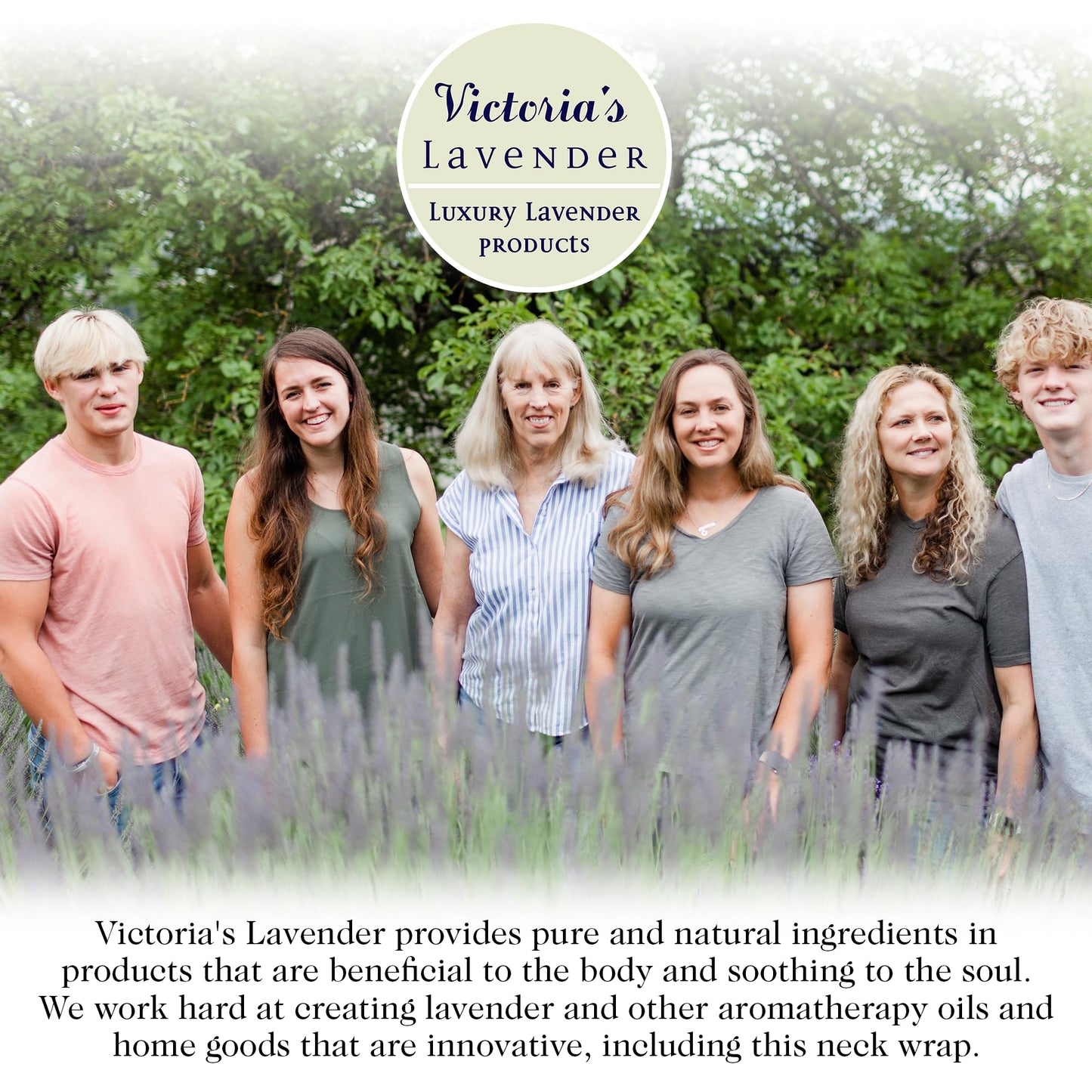 Victoria's Lavender Luxury Microwavable Aromatherapy Lavender Neck Wrap Provides Stress and Neck Pain Relief with Organic Lavender Buds and Flax Seed, Extra Long, Excellent Gift for Relaxation