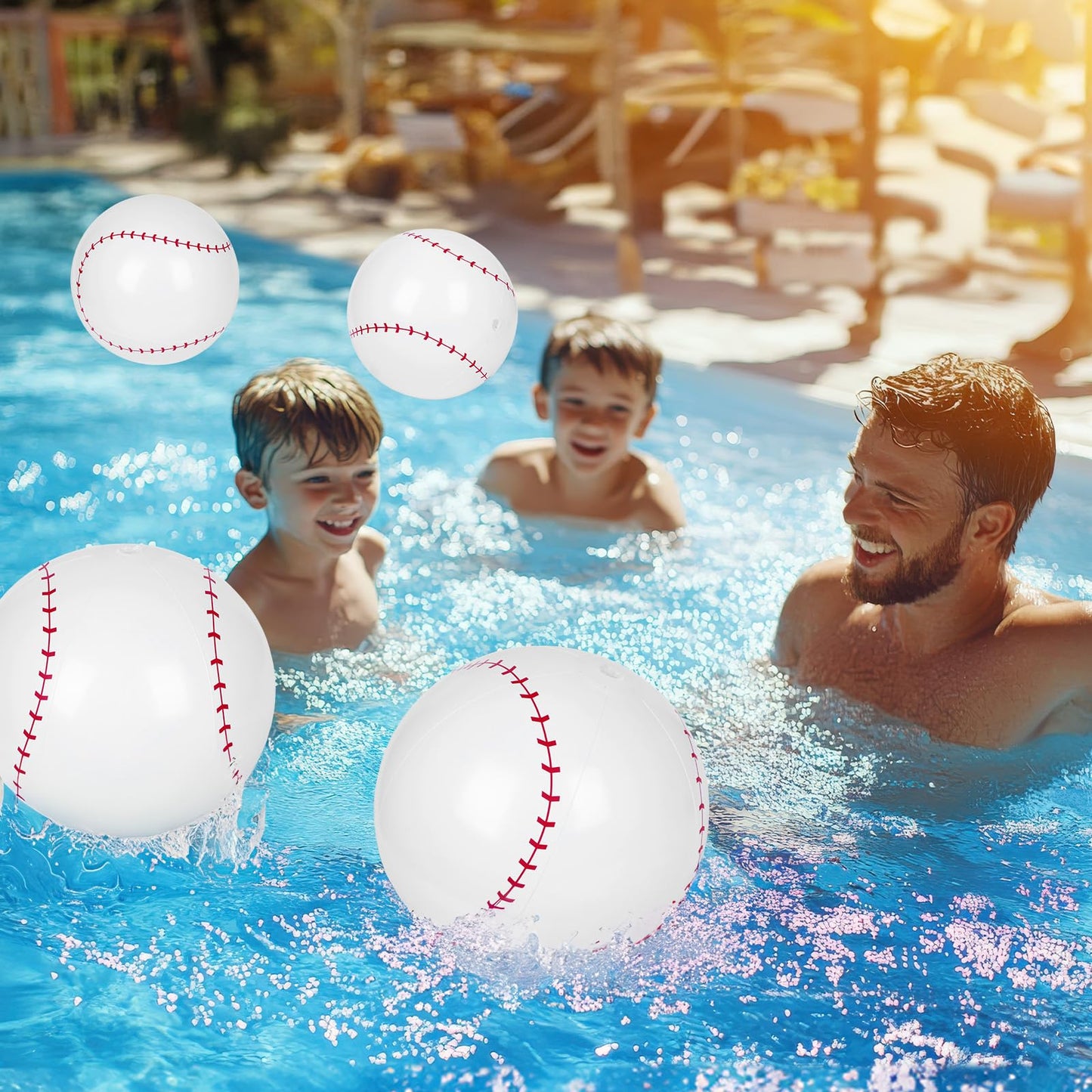 Mototo 40 PCS Beach Balls (Baseball)