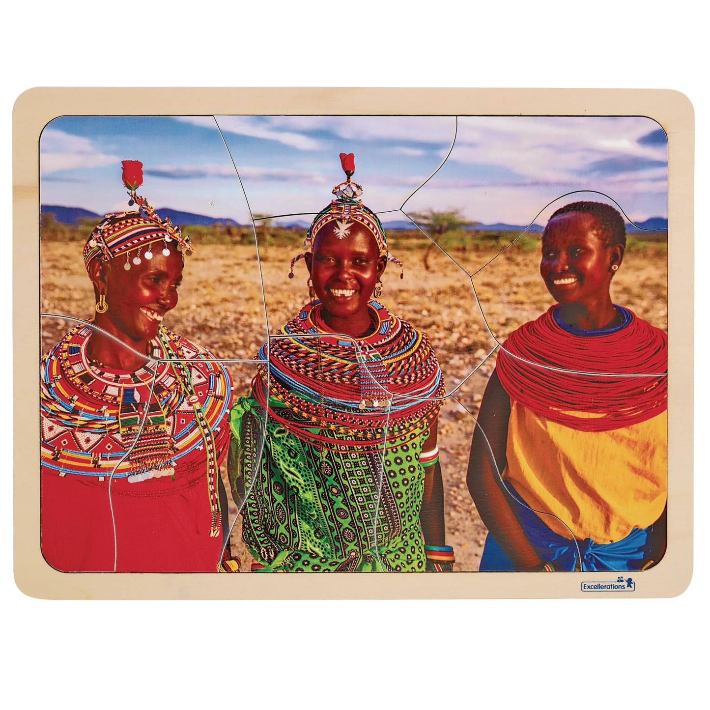 Multi-Cultural World Photo Puzzles - Set of 9, Excellerations, World Culture Exploration, Multicultural Puzzles for Preschoolers