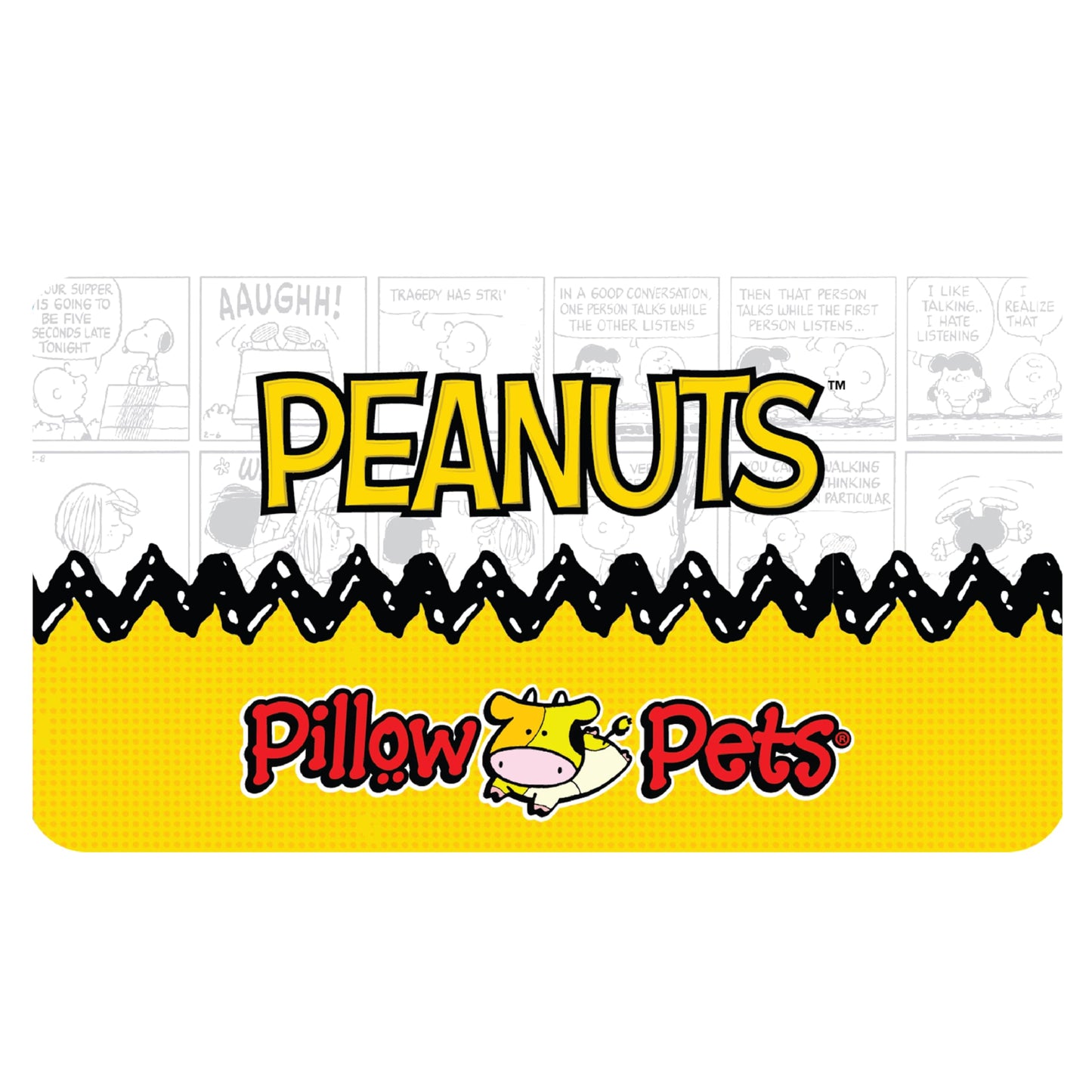 Pillow Pets Snoopy Plush Peanuts 16 Inch Soft Cozy Stuffed Animal Cuddle Companion for Kids and Adults
