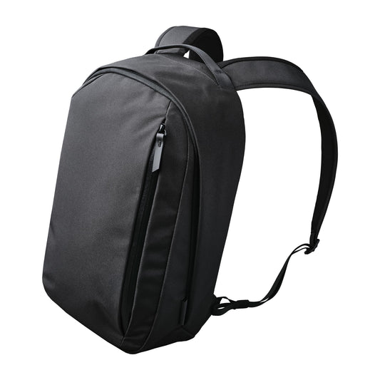ALPAKA Metro Backpack -12L Fits a Thin 14" Laptop Small Backpack, Soft Touch Fleece Lined Laptop Sleeve, Wide Opening Main Zippered Compartment, Weather Resistant Fabric. Black Axoflux 300D