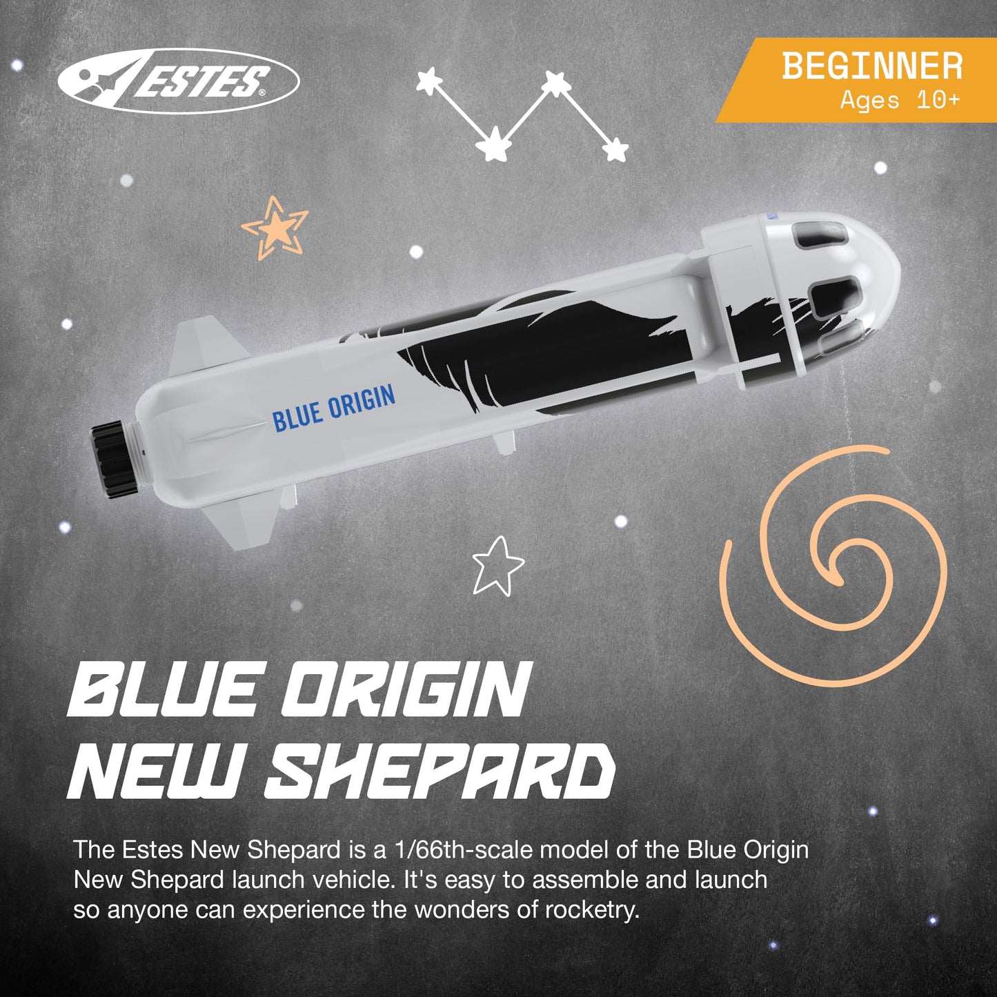 Estes Blue Origin New Shepard 2198 | Beginner Level
