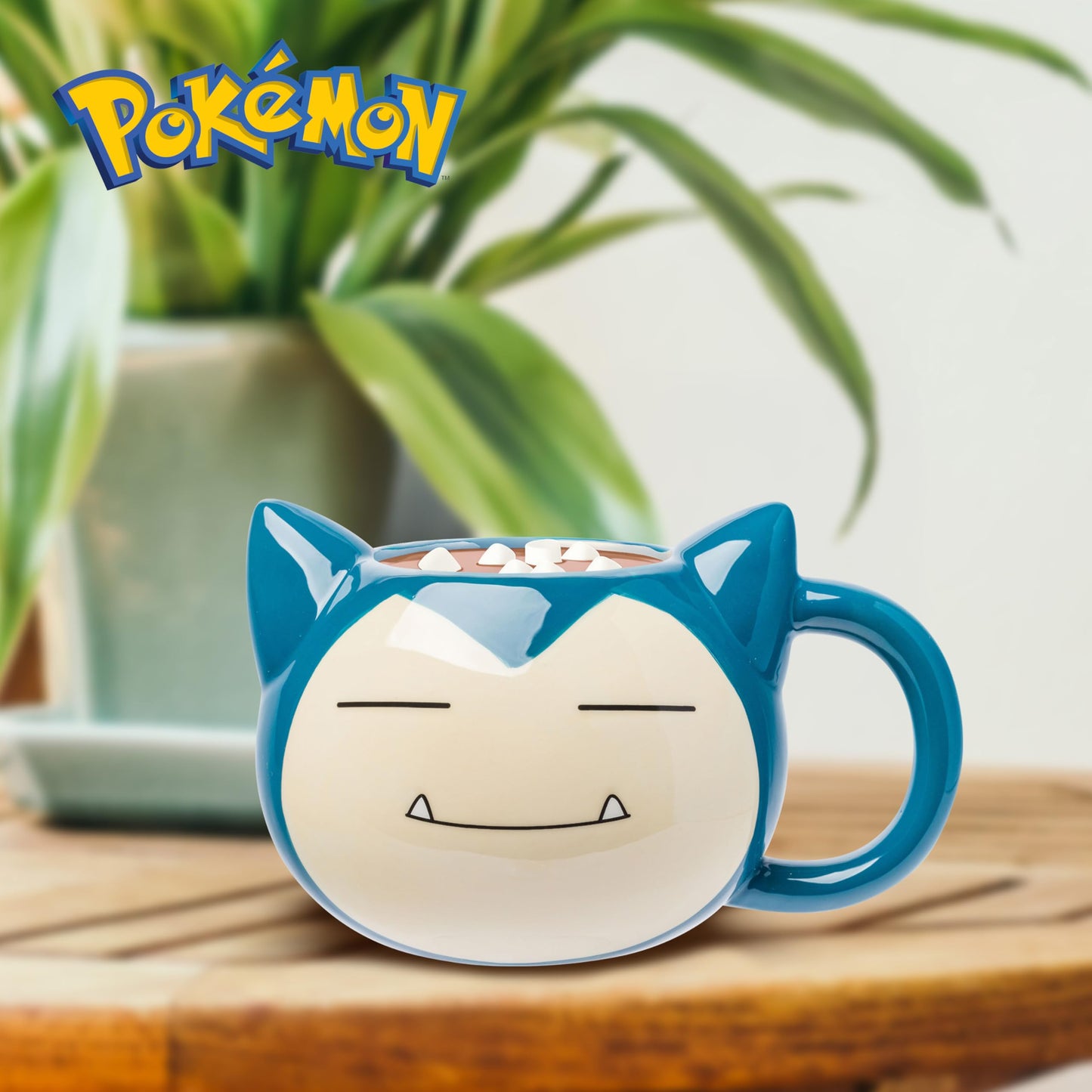Silver Buffalo Pokemon Snorlax Face Ceramic 3D Sculpted Mug, 20 Ounces
