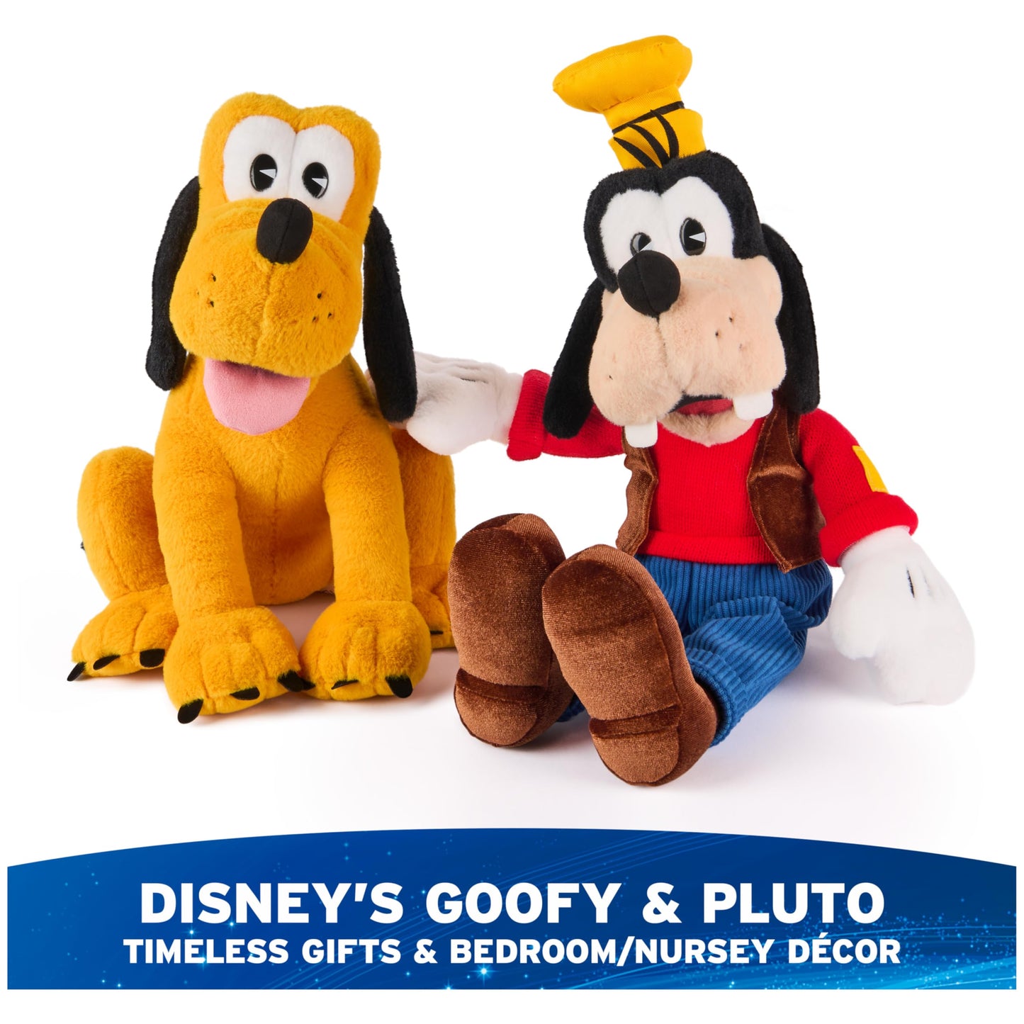 GUND Disney Official Goofy Classic Plush, Mickey and Friends, Deluxe Collector Stuffed Animal for Ages 1 and Up, Blue/White, 14”