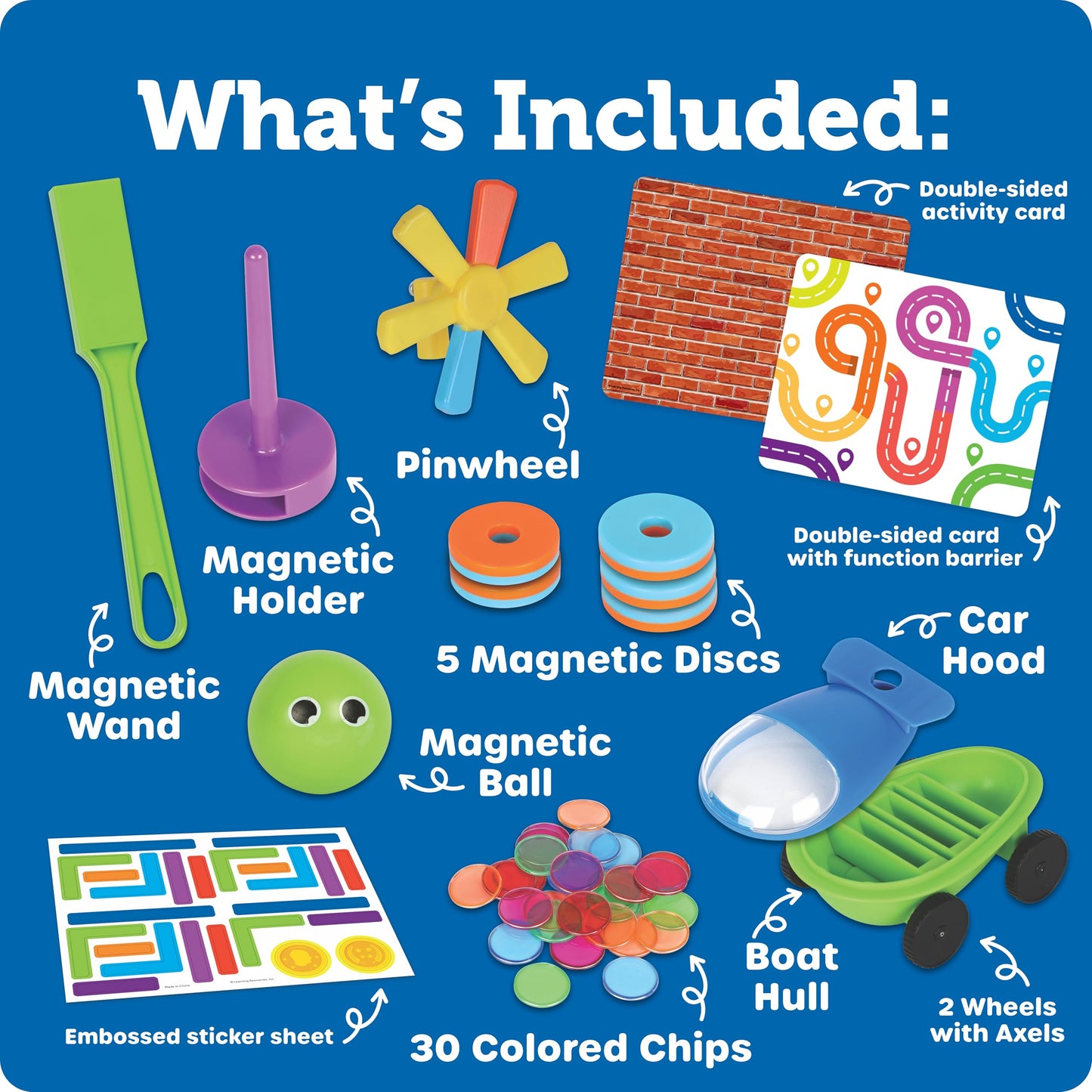 Learning Resources STEM Explores Mega Magnet Set, Toddler Toys, Magnetic Tiles Blocks, Sensory Toys, Kids Games, Classroom Must Haves, Sensory Bin, Birthday Gift, Fine Motor Skills