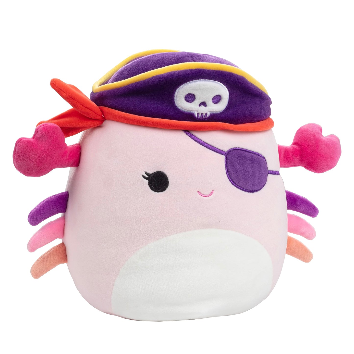 Squishmallows 10" Cailey The Pirate Crab - Officially Licensed Kellytoy Plush - Collectible Soft & Squishy Stuffed Animal Toy - Easter Gift for Kids, Girls & Boys - 10 Inch