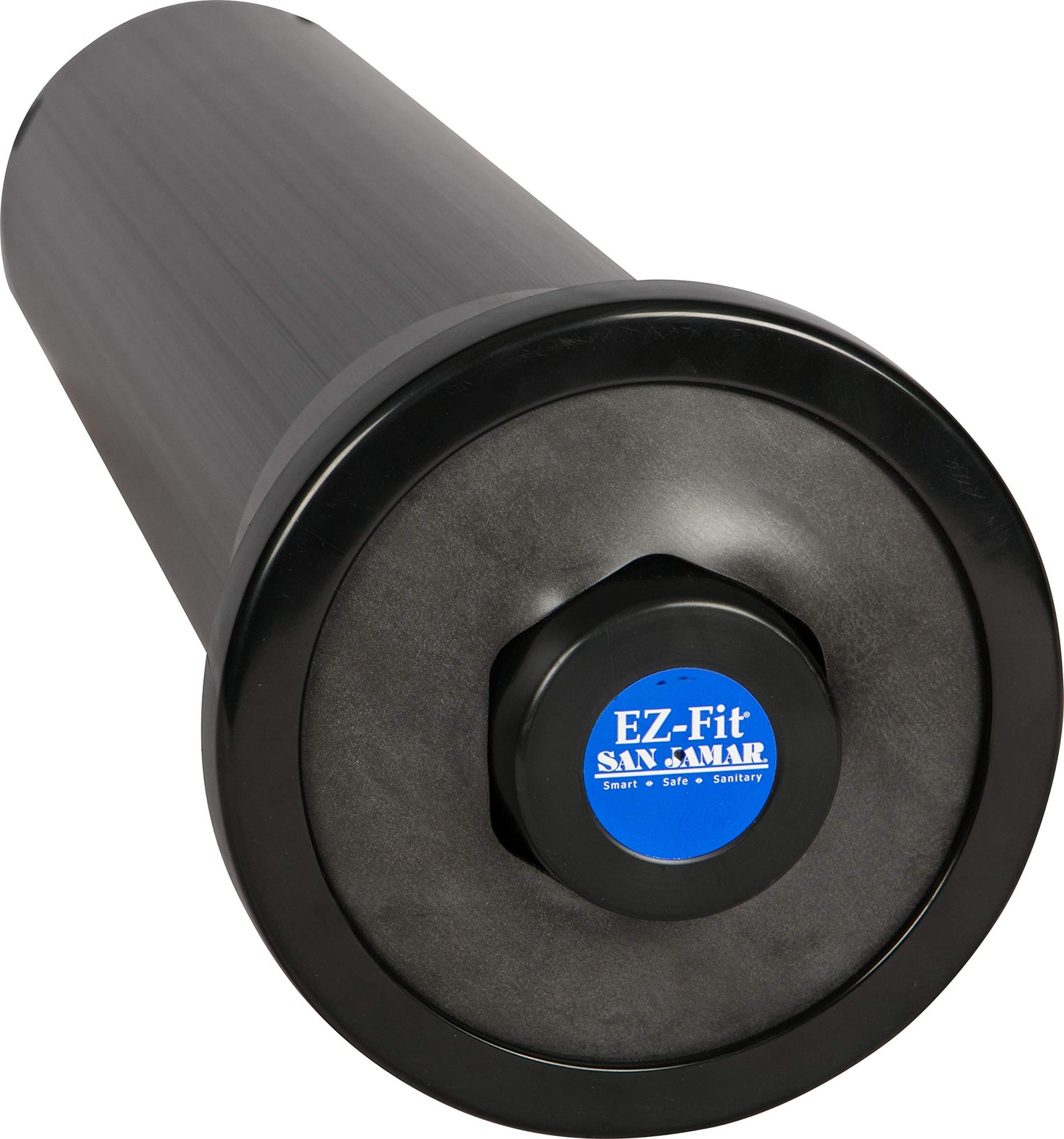 San Jamar One-Size-Fits-All Ez-Fit In-Counter Cup Dispenser Fits 8-46 Oz Cups with Interchangeable Gaskets for Restaurants, Dining Halls, and Fast Food, Plastic, 23.25 Inches, Black