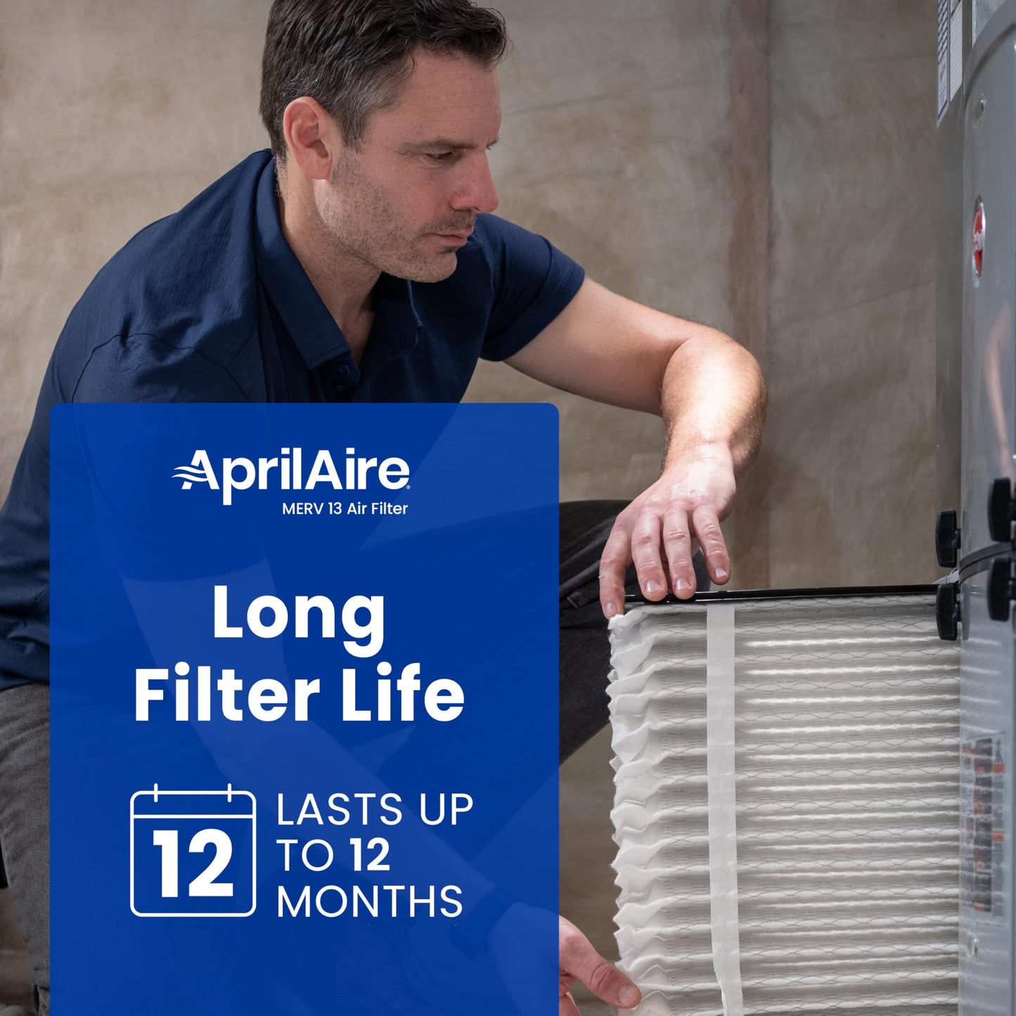 AprilAire 113 Replacement Filter for AprilAire Whole House Air Purifiers - MERV 13, Healthy Home Allergy, 16x20x4 Air Filter (Pack of 1)