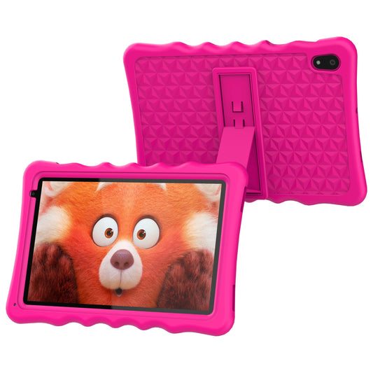 BYYBUO Kids Tablet, 10.1 inch Android 13 Tablet for Kids, 2GB RAM 64GB ROM 5000mAh Battery, Toddler Tablets with Bluetooth, WiFi, Parental Control, Dual Camera, Shockproof Case, Pink