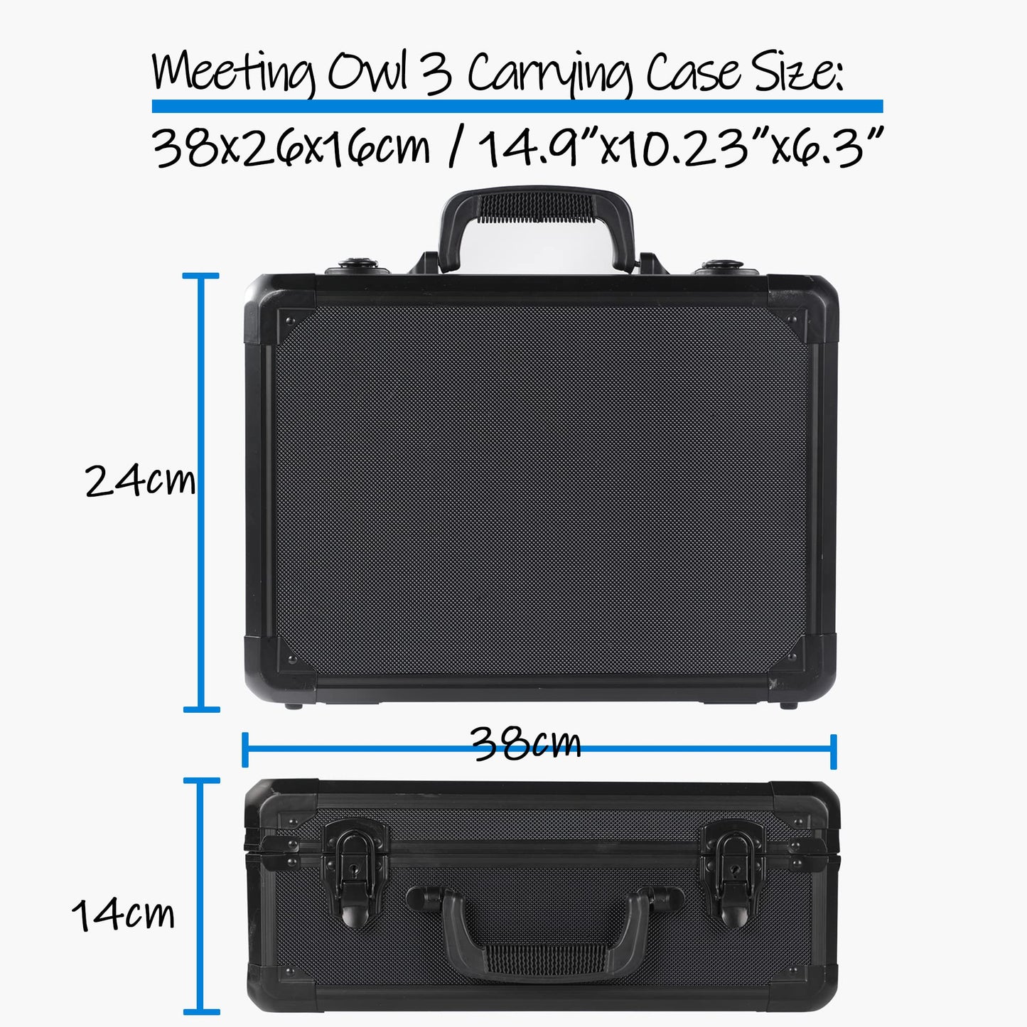 D DACCKIT Carrying Case for Meeting Owl 3 - Hard Travel Case Compatible with Meeting Owl 3, Meeting Owl 4+ and Accessories