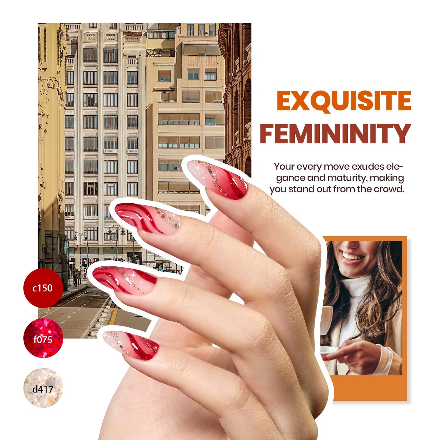 Beetles Spring Gel Nail Polish Kit with Uv Light, 75PCS 45 Colors Gel Polish Starter Kit with Base Top Coat, Exquisite Femininity Burgundy Red Green Nude Gel Polish Nail Art Gift for Women