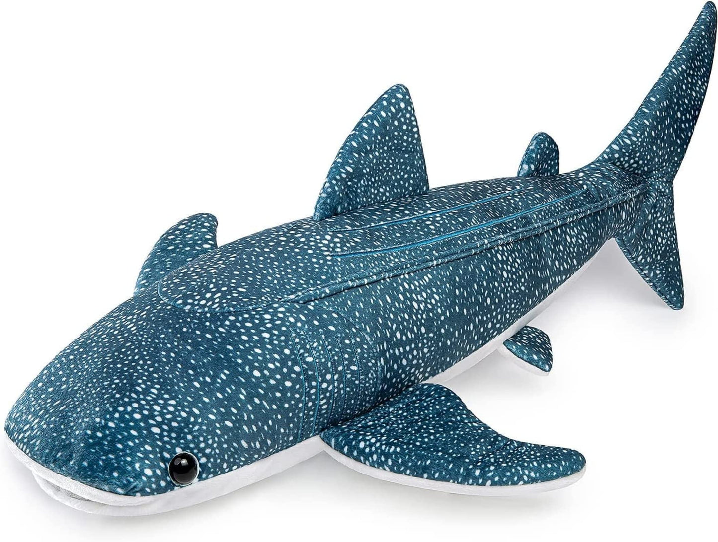 FRANKIEZHOU Simulation Giant Whale Shark Plush,Stuffed Animal,Plush Toy,Soft Toy,Stuffed Toy,Cuddly Toys,Gifts for Kids,31.5 Inches,Blue