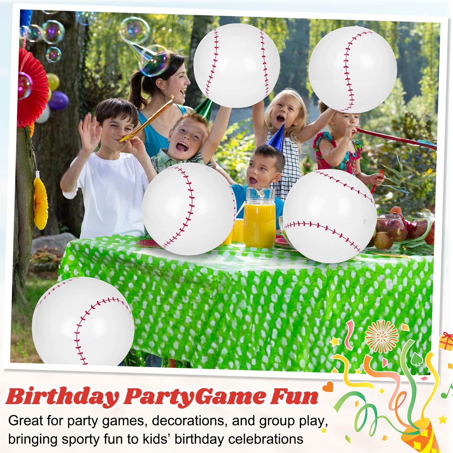 Mototo 30 PCS Beach Balls (Baseball)
