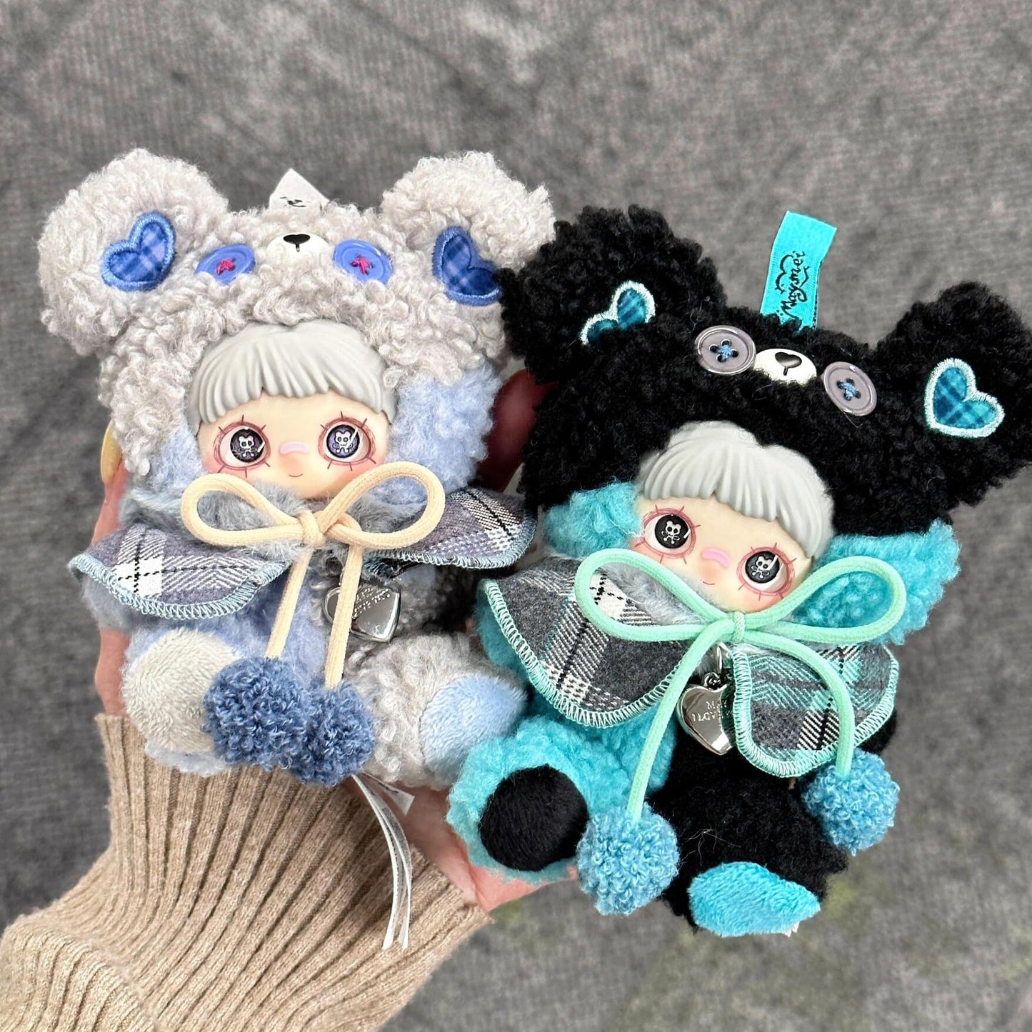 WINKLOORI Maymei Tiny Bear Cookie Series Mini Blind Box 1PC(1 of 9 Possible Styles) Cute Keychain Figures Collectible Toys Birthday Gifts (1Pcs Blind Box)