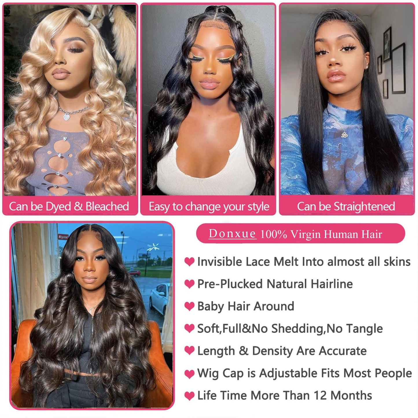 13x6 HD Lace Front Wigs Human Hair Body Wave Lace Front Wigs Human Hair 250 Density HD Lace Front Wigs Human Hair Wigs for Women 13x6 Lace Front Wigs Human Hair Pre Plucked Body Wave Wig 26 inch