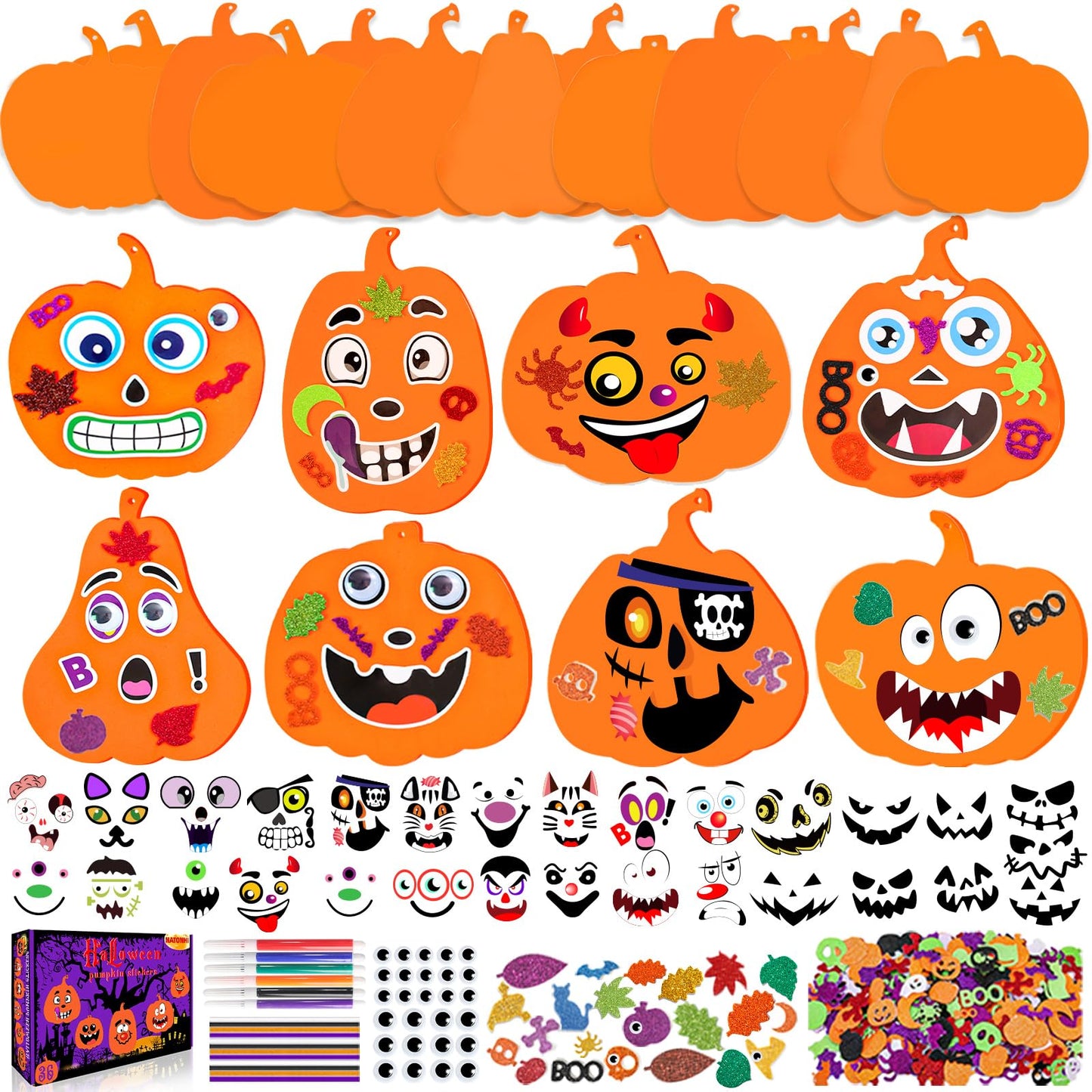 36pcs Halloween Stickers