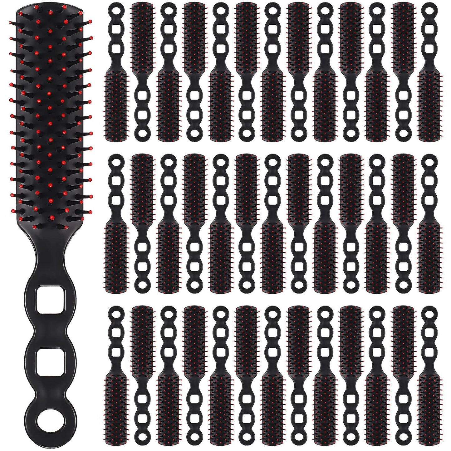 Yetene 100 Packs Hair Brushes for Homeless Individually Wrapped Hair Brush Suitable for Homeless Shelter Hotel Nursing Home Charity Church