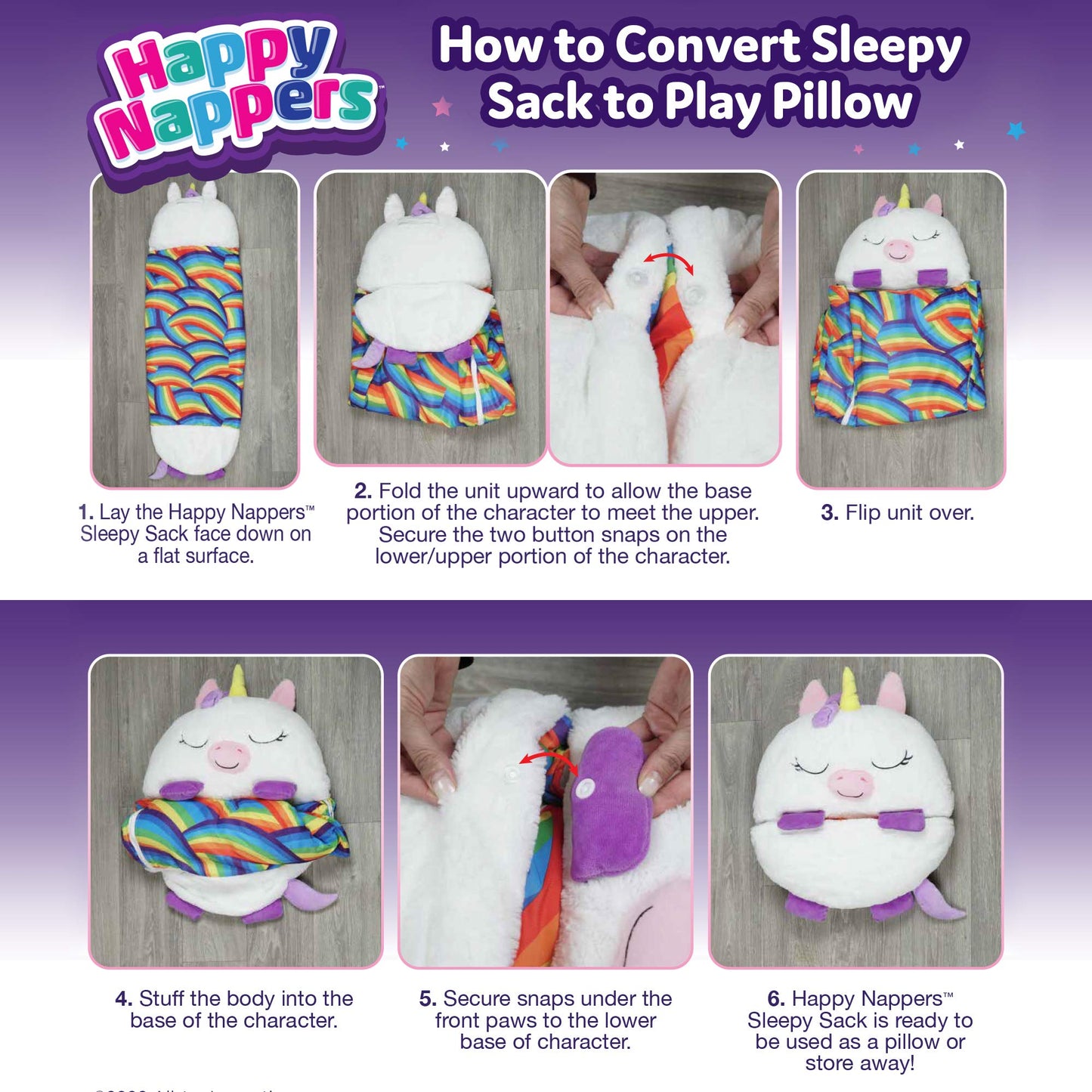 Happy Nappers Pillow & Sleepy Sack Tiger 54" Tall - Comfy, Cozy, Compact, Super Soft, Warm, All Season, Sleeping Bag with Pillow- Medium 54” x 20”, Tiger Ages 3+