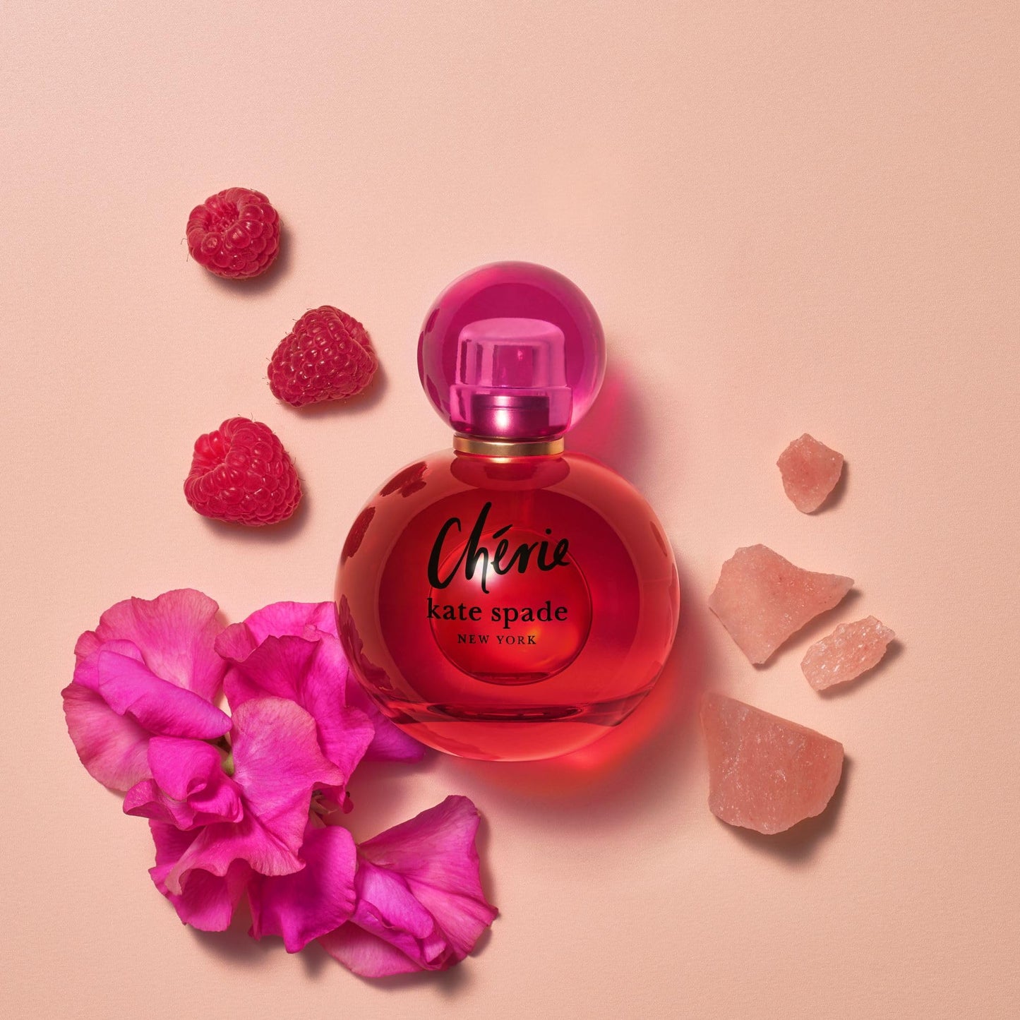 kate spade new york Cherie Eau De Parfum - Long Lasting Fragrance with notes of Raspberry, Sweet Pea, and Jasmine - Sweet & Musky - 3.3 fl. oz.