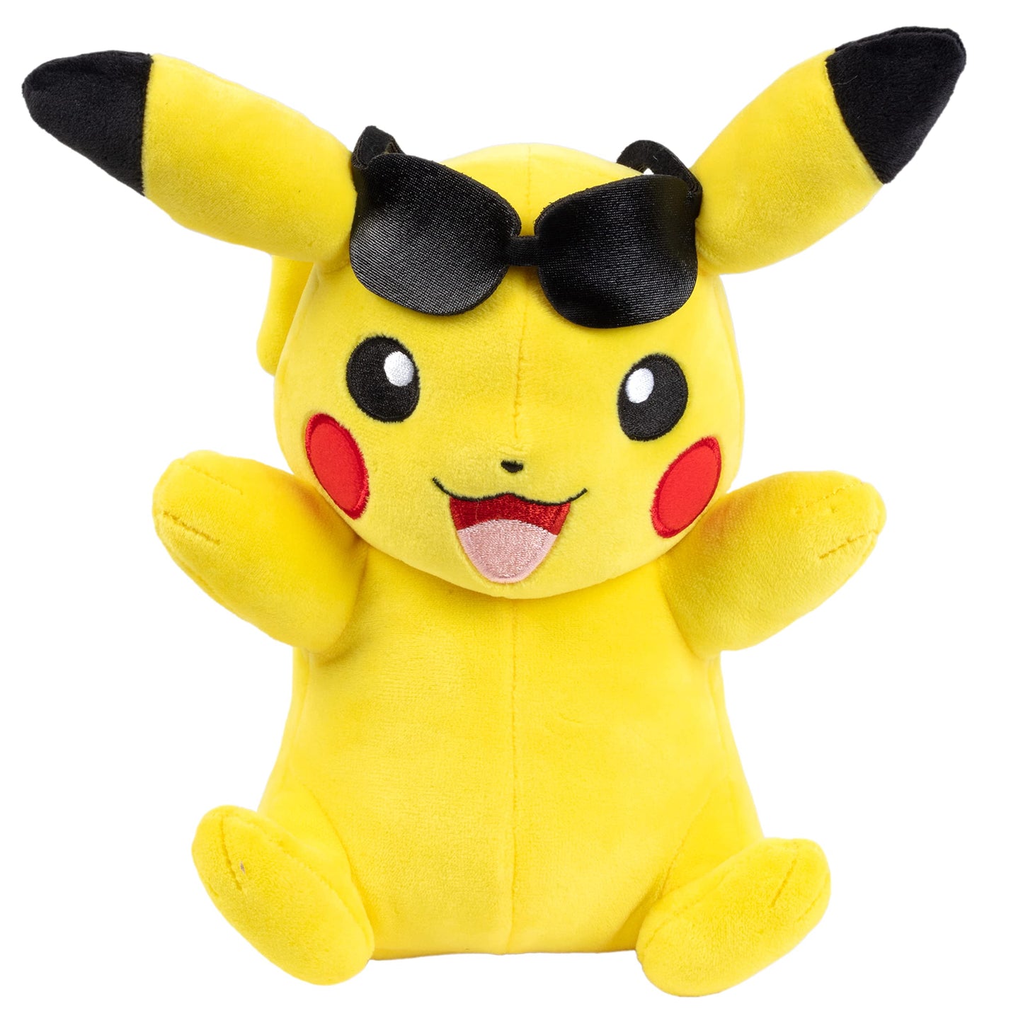 Pokémon 8" Pikachu Plush with Sunglasses Accessory - Officially Licensed - Authentic Soft Stuffed Animal Toy Figure - Gift for Kids, Boys, Girls - 2+