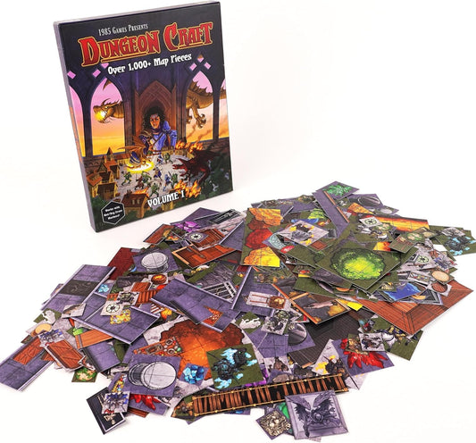 Dungeon Craft Board Game: Volume 1 Loose Leaf Inside a Custom Box, Water Resistant, Dry Erase by 1985 Games