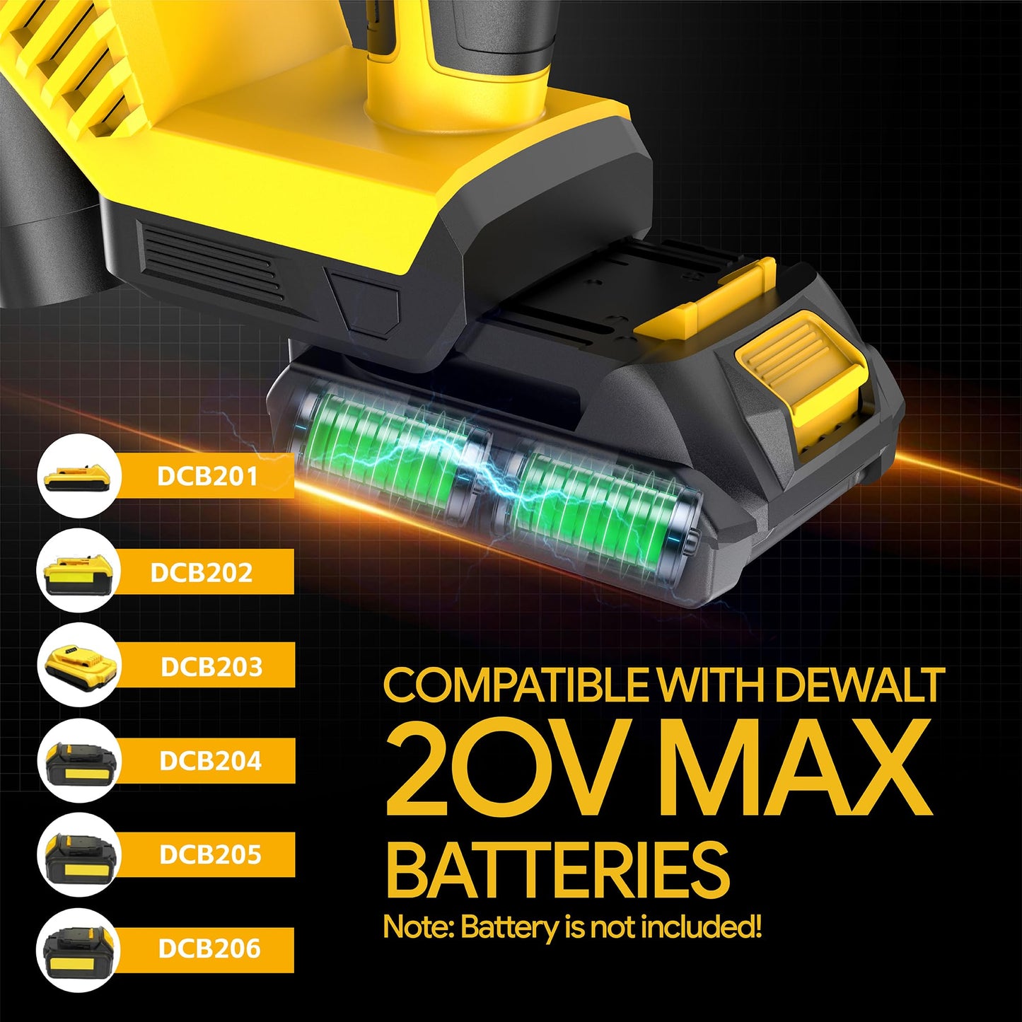 Cordless Jig Saw Compatible with Dewalt 20v Max Battery(No Battery) Brushless Jigsaw, Variable Speed, 45° Beveled Cuts, 3 Orbital Action, with Jigsaw Blades for Straight/Curve/Circle Cutting