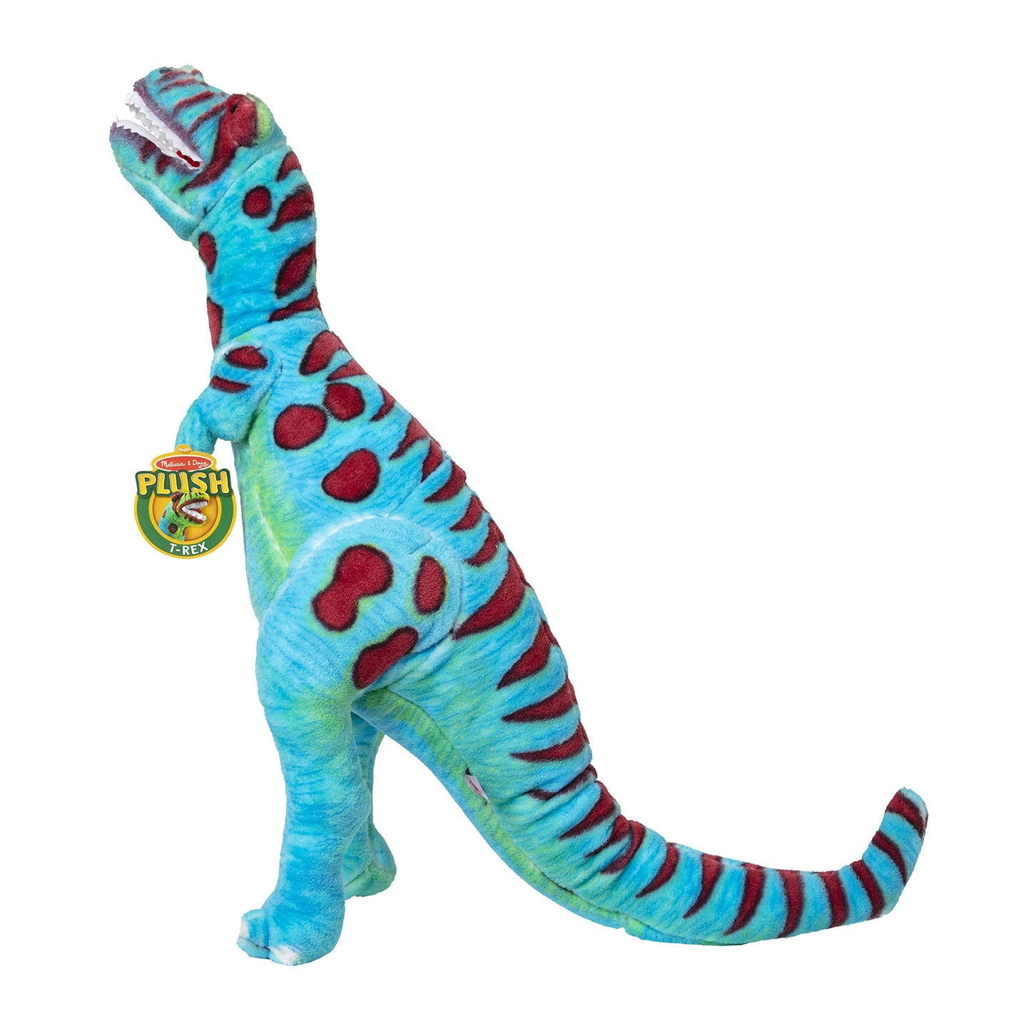 Melissa & Doug T-Rex Dinosaur - Lifelike Stuffed Animal (Over 2 feet Tall) Giant Blue Stuffed T-Rex Plush Toy