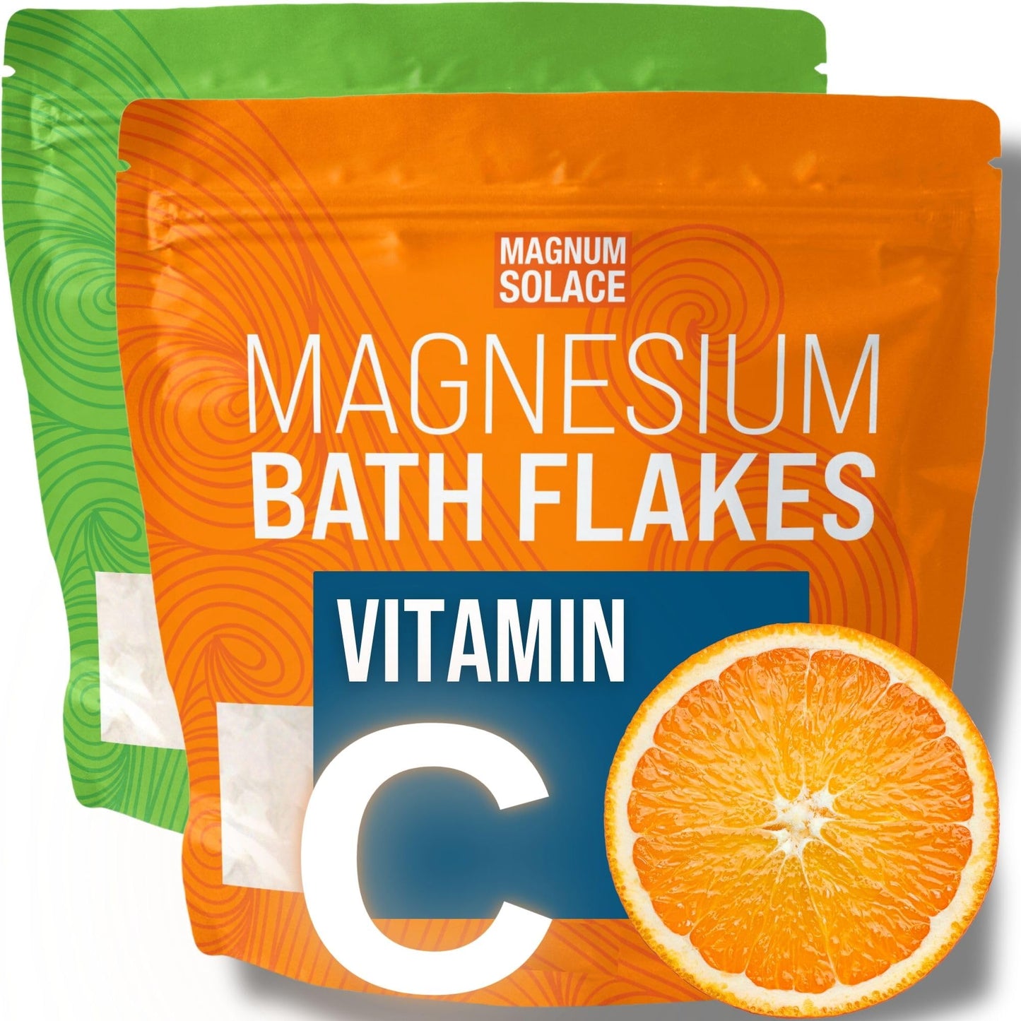10 lbs Magnesium Flakes with Vitamin C, and 10 lbs Unscented Flakes: 2 Pack Bundle