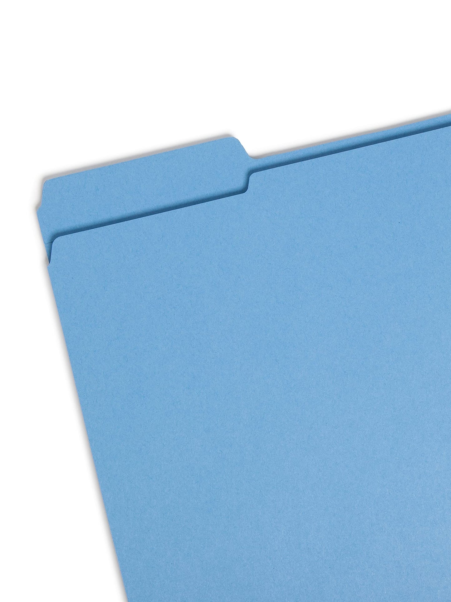 Smead File Folder, Reinforced 1/3-Cut Tab, Letter Size, Blue, 100 per Box (12034)