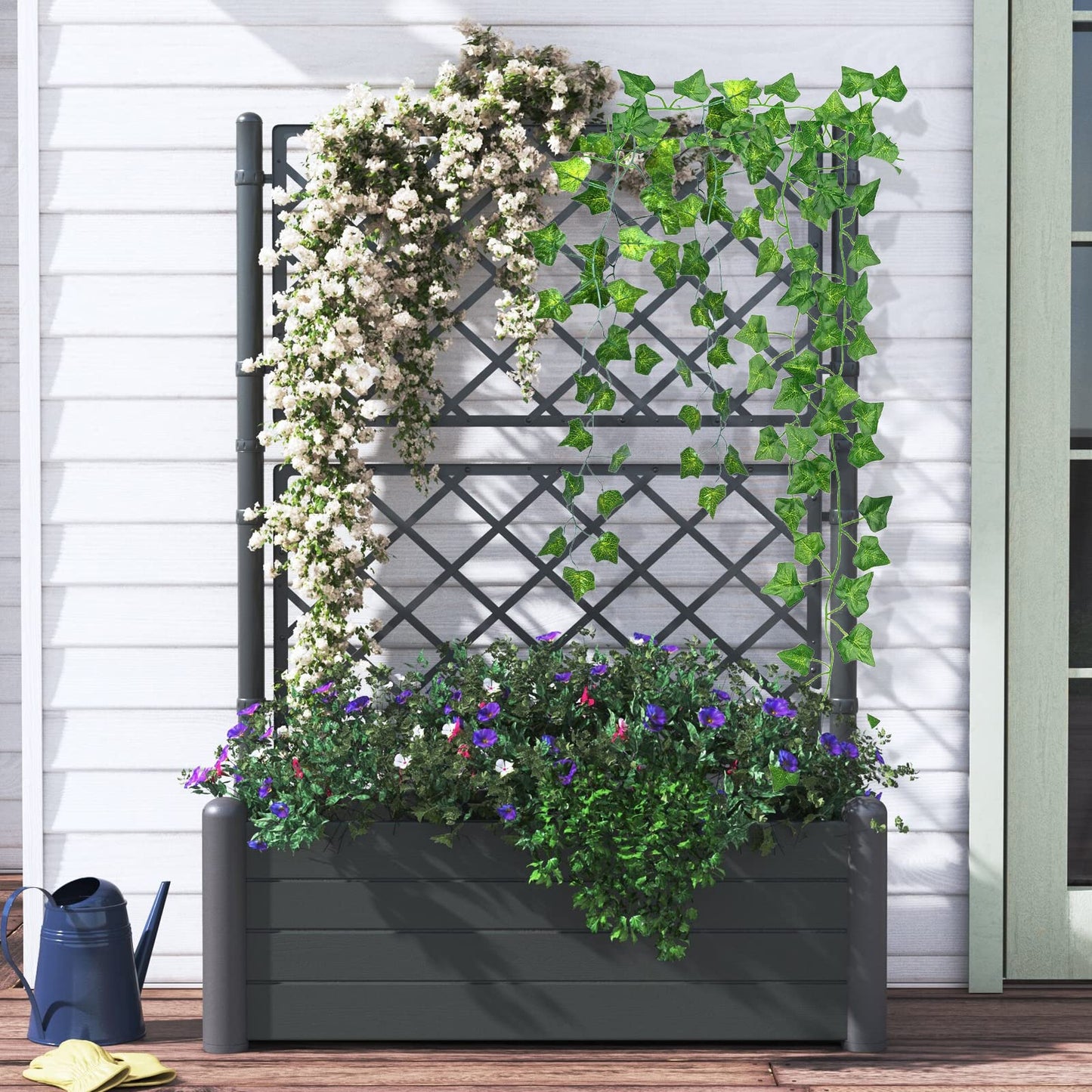CQURE 96 Pack 672Ft Artificial Ivy Garland, Fake Vines UV Resistant Greenery Leaves Fake Plants Hanging Aesthetic Vines for Home Bedroom Party Garden Wall Room Decor