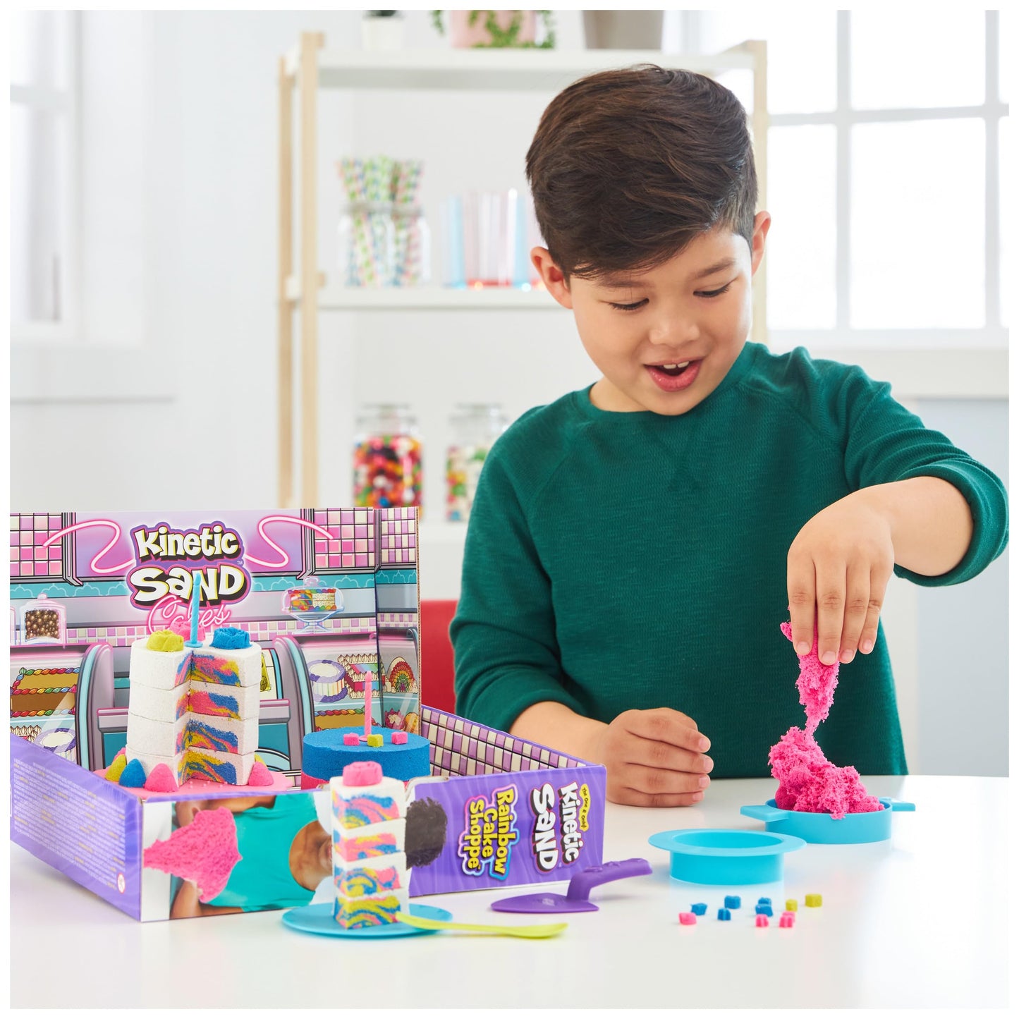 Kinetic Sand, Rainbow Cake Shoppe Playset