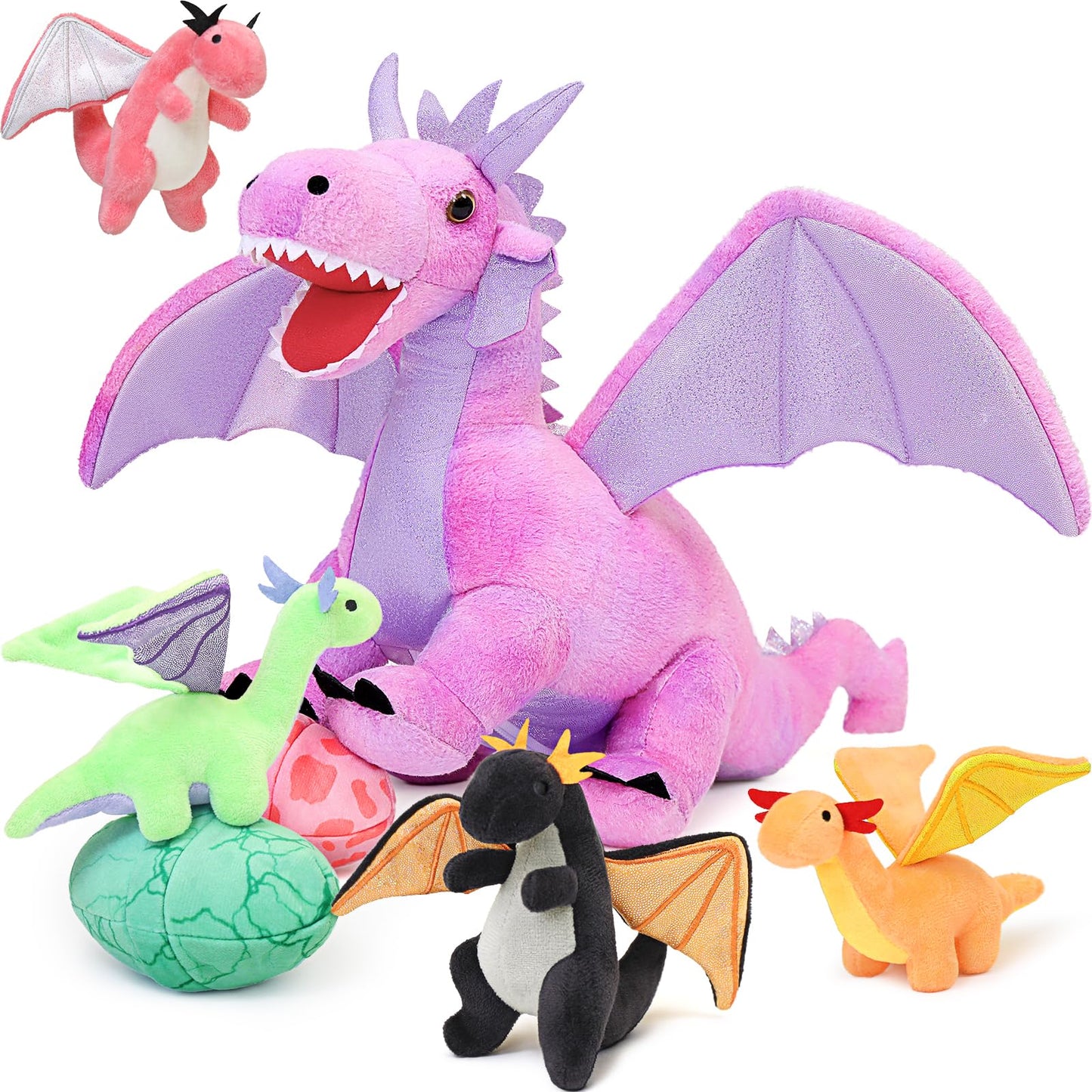 MaoGoLan Pink Dragon Stuffed Animal