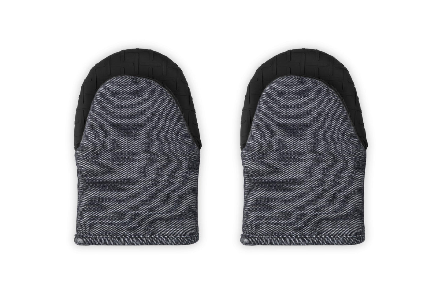 Le Creuset Set of 2 Mini Oven Mitts, 8", Noir