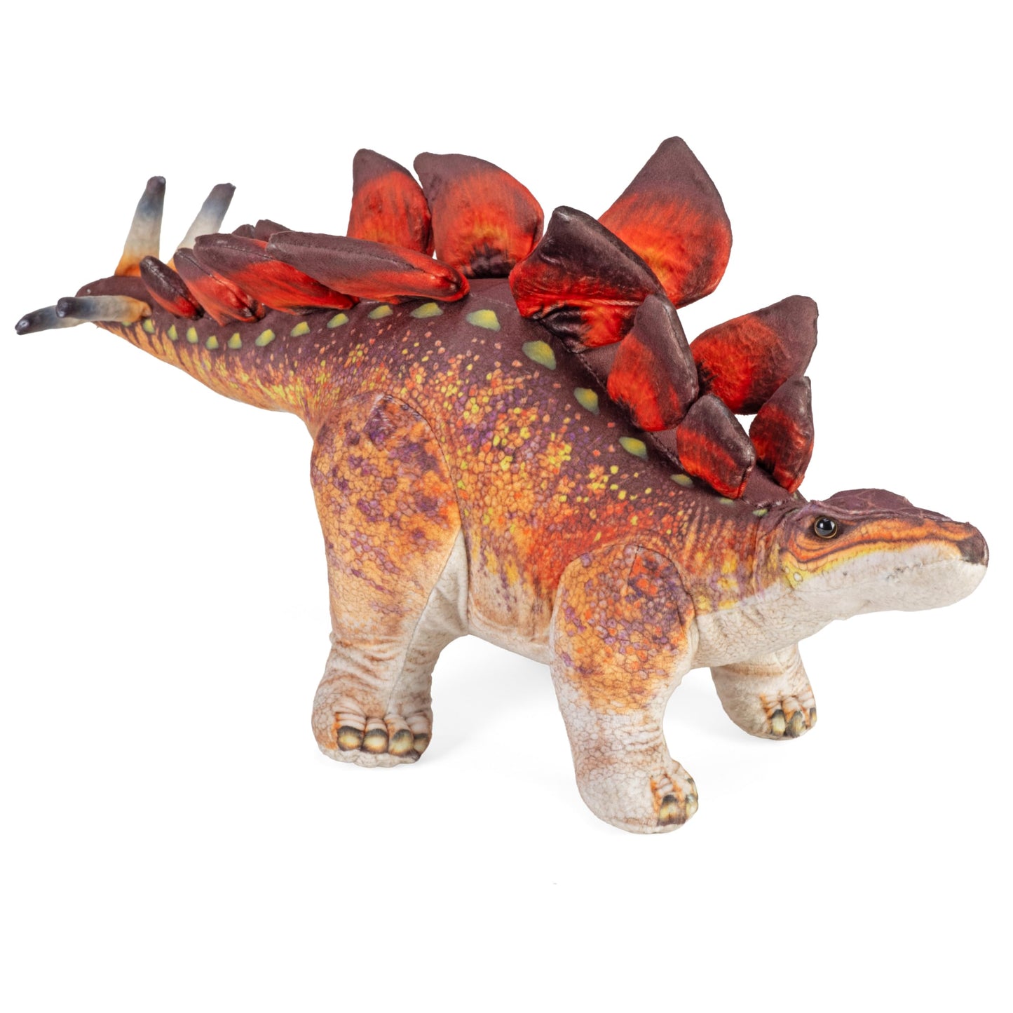 Wild Republic Artist Collection, Dinosaur Stegosaurus, Gift for Kids, 15 inches, Plush Toy, Fill is Spun Recycled Water Bottles