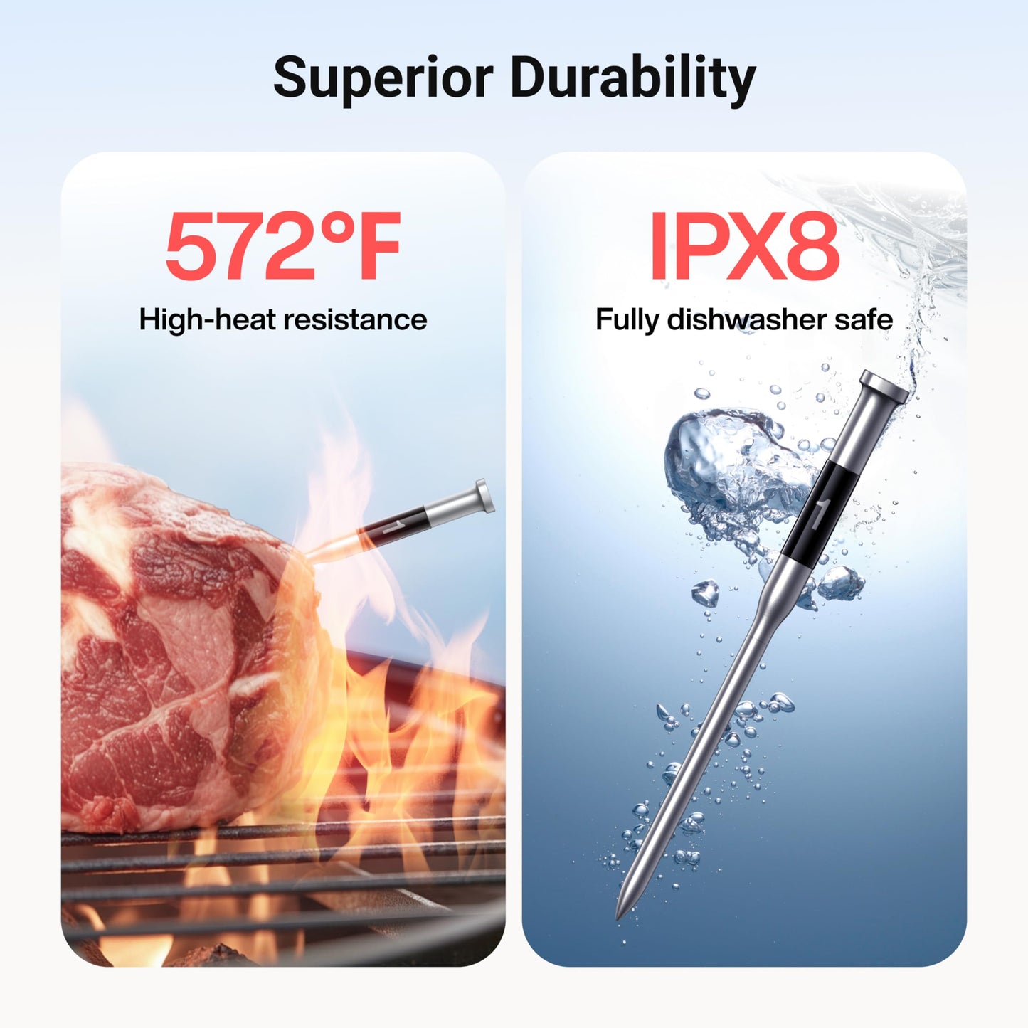 ThermoMaven Wireless Meat Thermometer with WiFi & Bluetooth, Standalone Base for Unlimited Range, NIST Certified Accuracy, Smart App Alerts for Grill, Oven, Smoker, BBQ