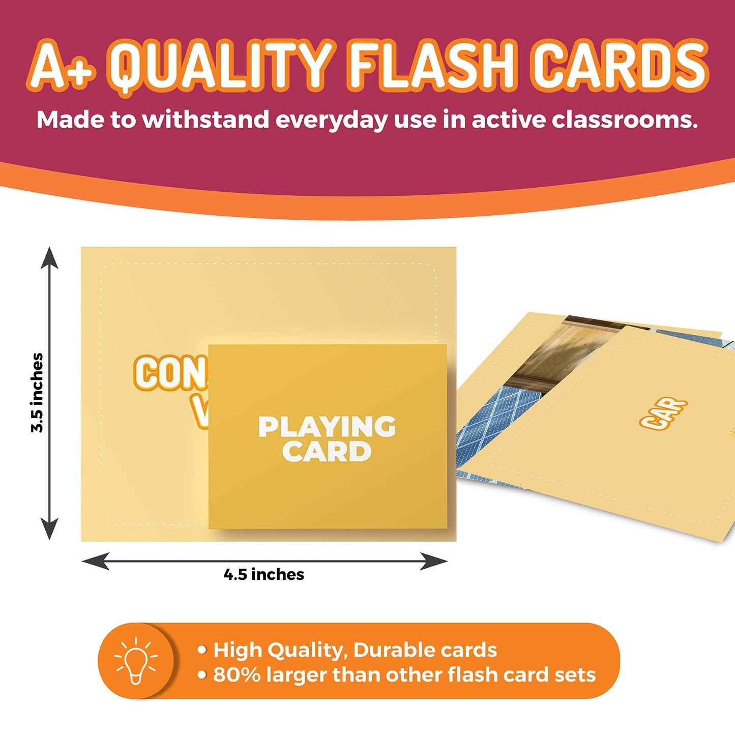 299 Vocabulary Builder Flash Cards, Educational Photo Cards for Home, Speech Therapy Materials, ESL Teaching Materials Includes Emotions, Matching Go Togethers, Nouns, Opposites, Prepositions, Verbs
