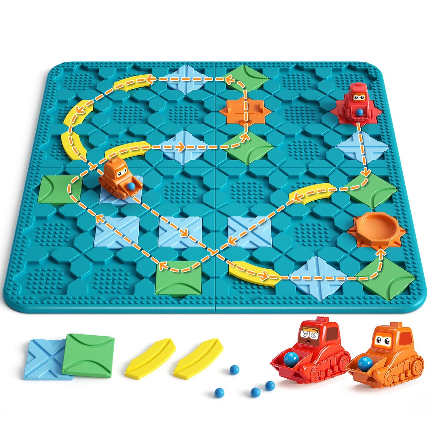 Kids Board Games Learning Toys, STEM Educational Logic Kits with 200+ Challenges & 4 Difficulty Levels, Brain Puzzles Maze Games for Boys Girls Ages 3-10 Birthday Gifts