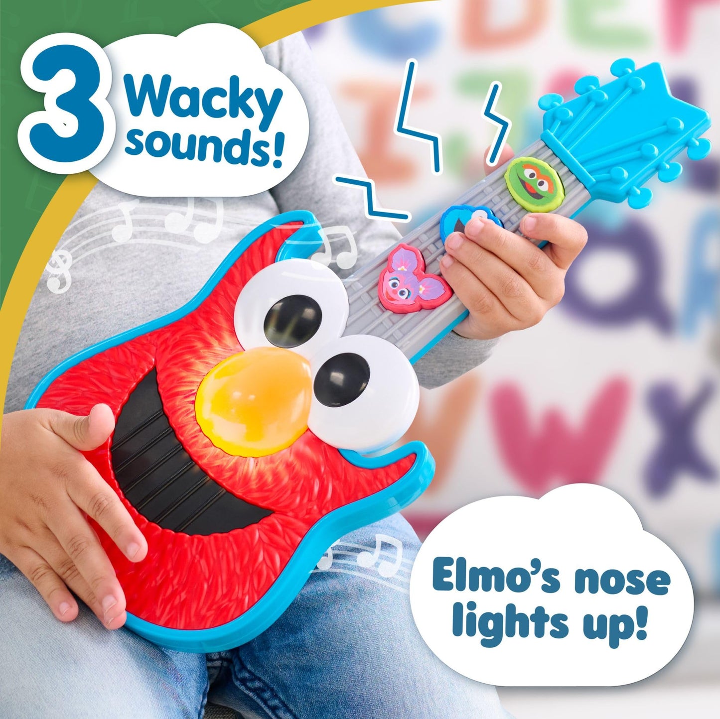 Sesame Street Rock with Elmo Guitar, Kids Toys for Ages 2 Up, Gifts and Presents