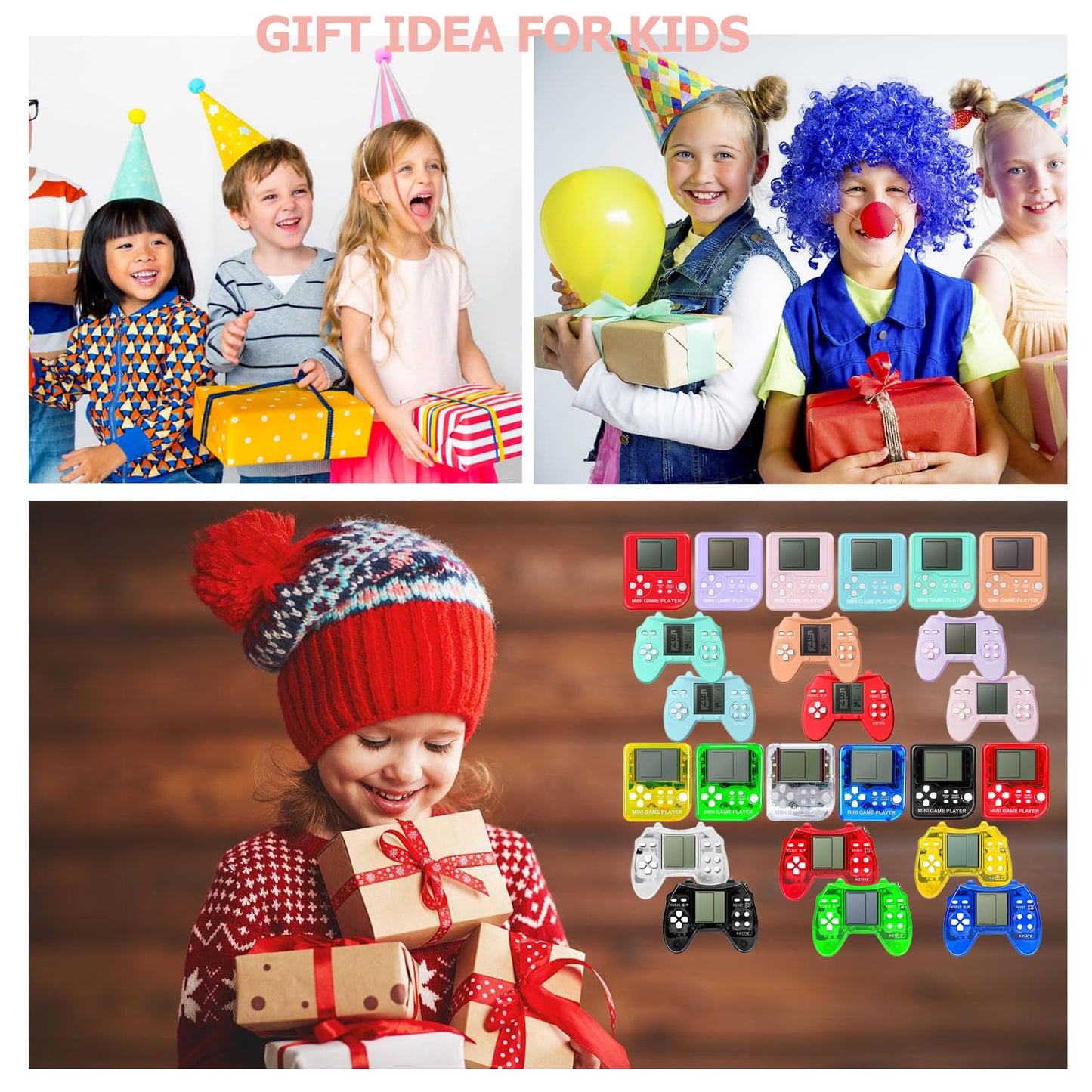 Sinikoro 24 Pack Video Game Party Favors for Kids Video Game Keychain Video Game Birthday Party Supplies
