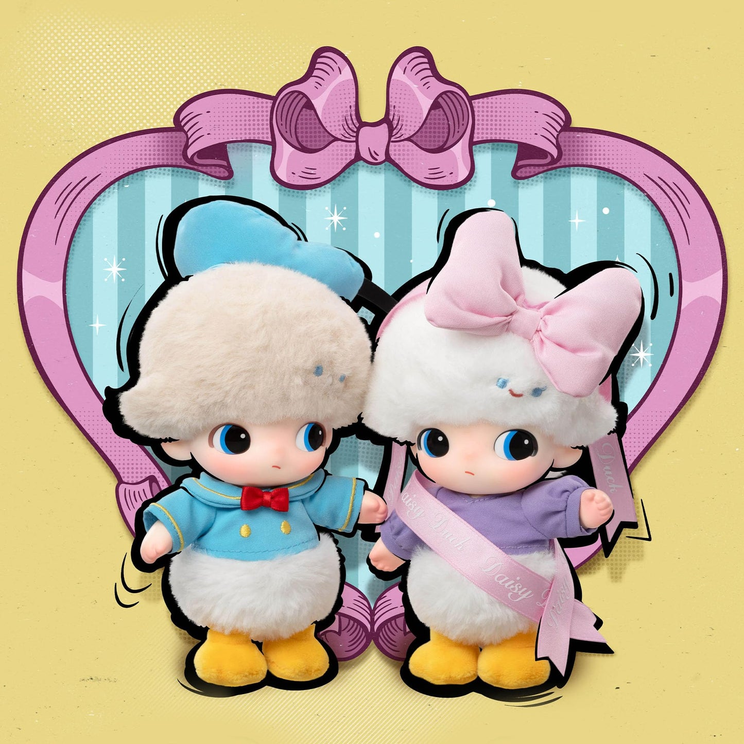 POP MART DIMOO WORLD × DISNEY Series-Vinyl Plush Keychain Blind Box, DIMOO WORLD Toys for Modern Home Decor, Collectible Toy Set for Desk Accessories, Single Box