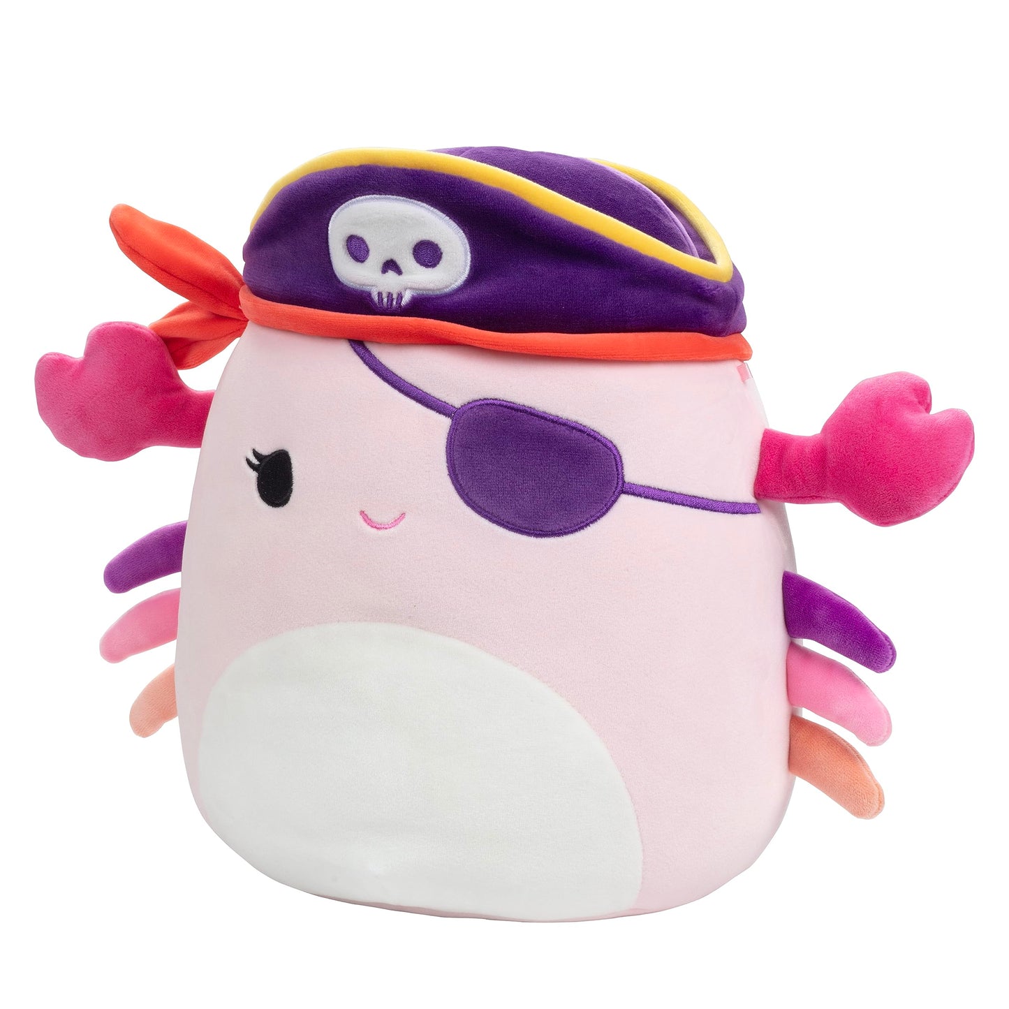 Squishmallows 10" Cailey The Pirate Crab - Officially Licensed Kellytoy Plush - Collectible Soft & Squishy Stuffed Animal Toy - Easter Gift for Kids, Girls & Boys - 10 Inch