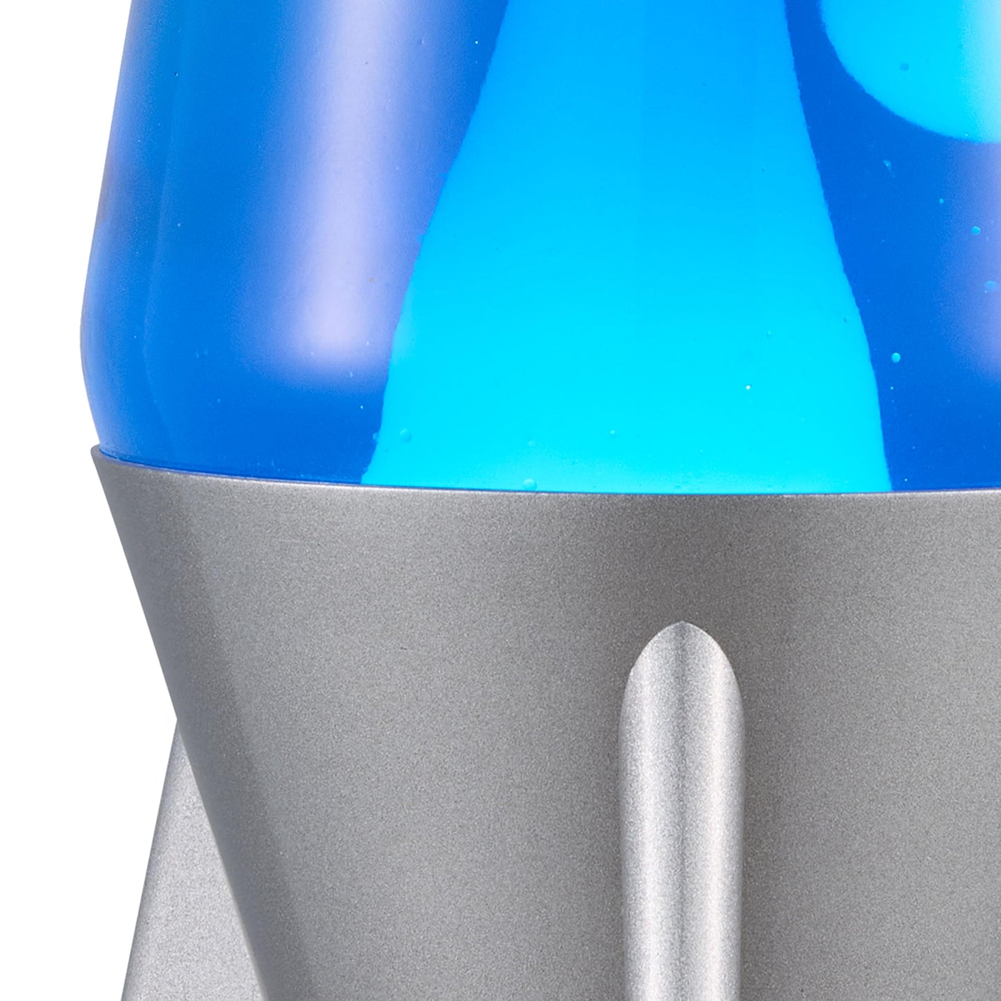 Lava The Original Lamp - 14.5" Gray Stratosphere – Retro Rocket Liquid Motion Lamp - White and Blue Liquid - Item #2390 (Amazon Exclusive)