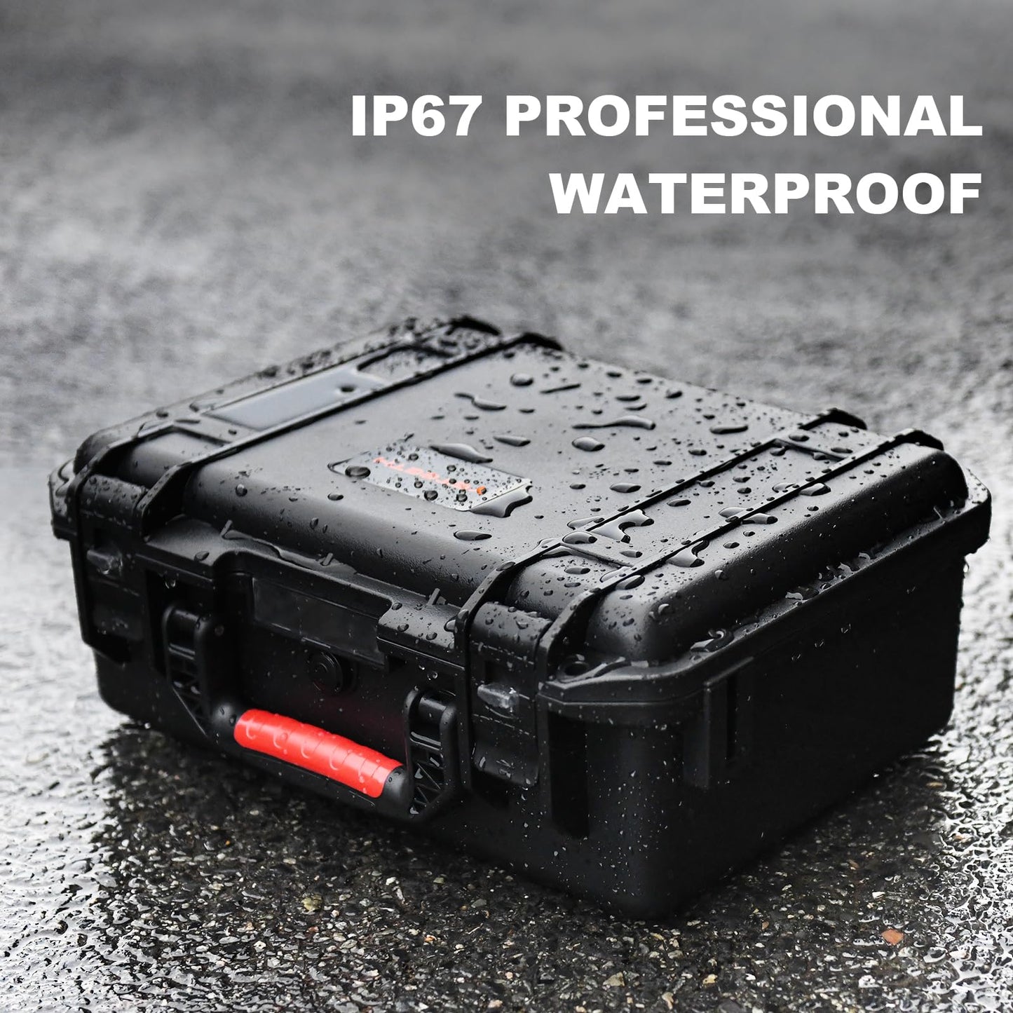 Hard Case for DJI Air 3S/Air 3 - Waterproof Carrying Cases, Portable Storage Bag Fits for DJI Fly More Combo, RC 2/RC-N2/RC-N3 Controller, Batteries, Charger, Cables, Accessories (Only Black Case)