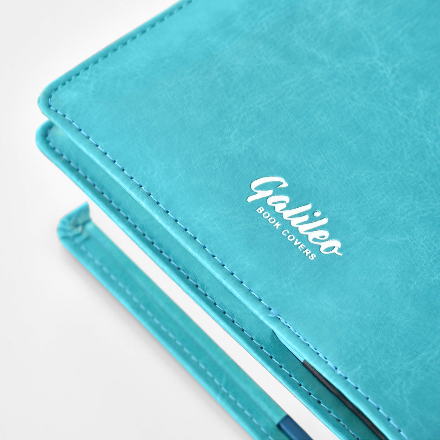 Galileo® Double AA Big Book Cover & 12 Steps & 12 Traditions | AA Gift | Alcoholics Anonymous (Serenity Prayer/Coin Pocket/Ocean Turquoise)